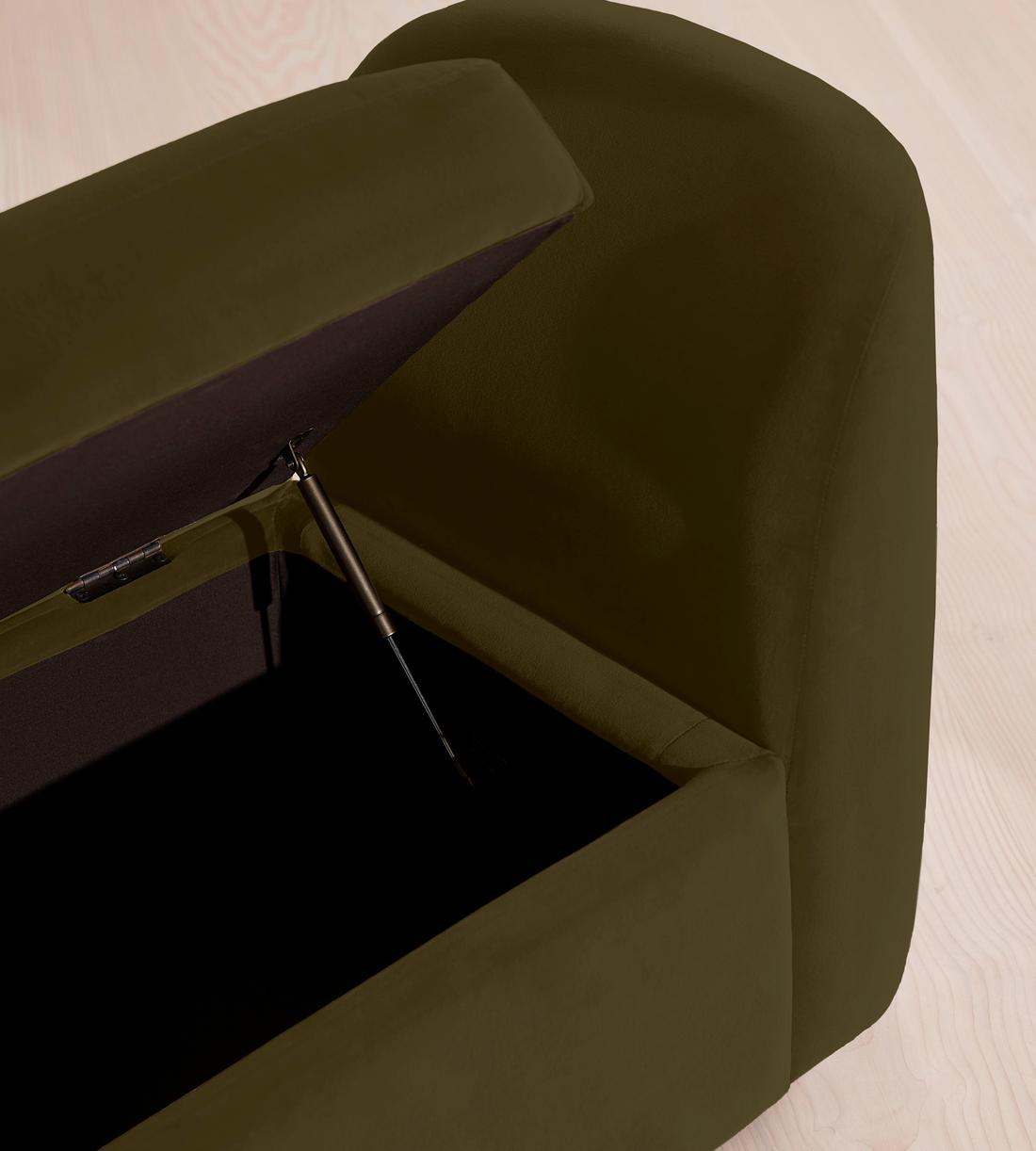 Athena Bench - Velvet - Olive - Images - Image 5
