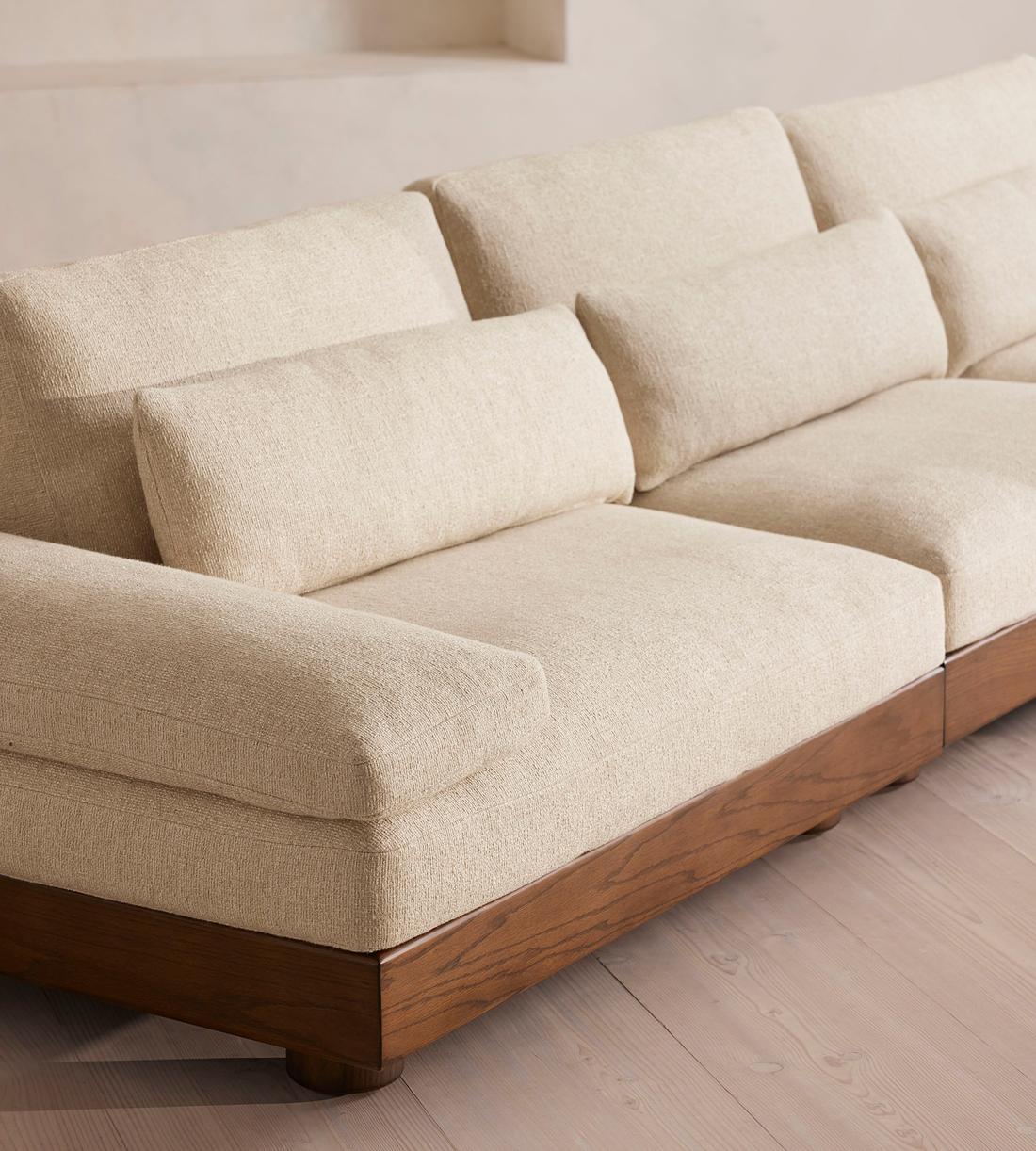 Truro Modular Sofa - Four Seater - Textured Linen - Images - Image 7