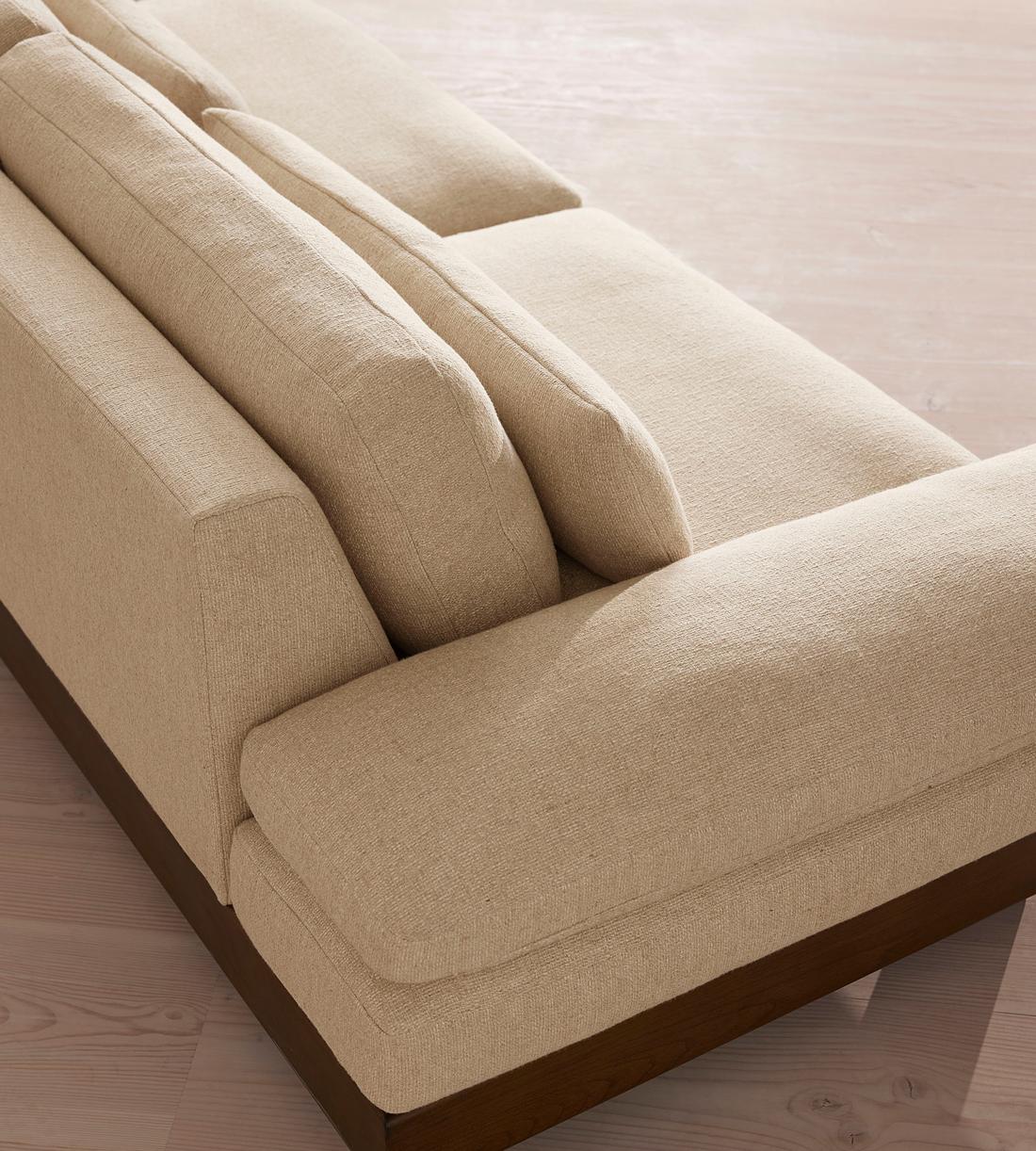 Truro Sectional Sofa - Four Seater - Textured Linen - US - Images - Image 6