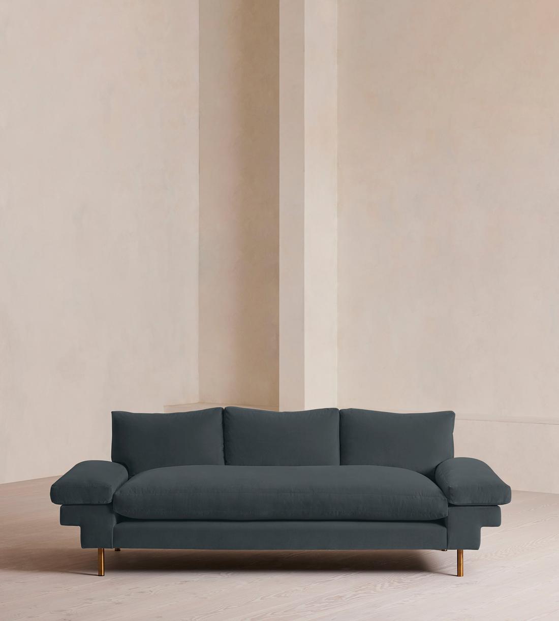 Bristol Sofa - Velvet - Grey Blue - Listing - Image 1