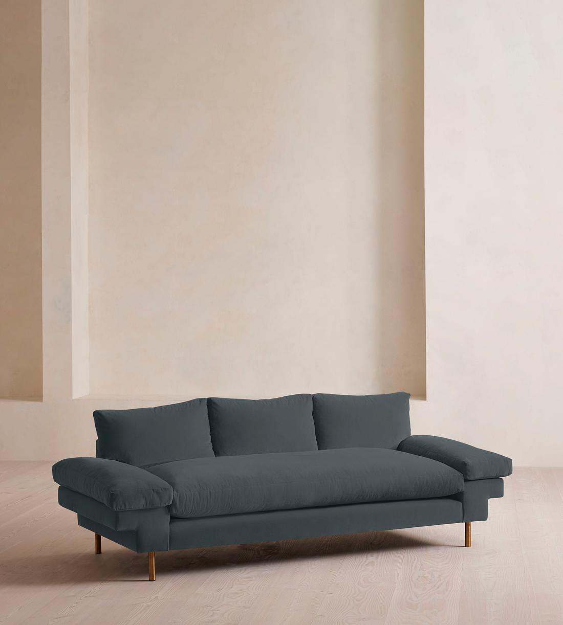 Bristol Sofa - Velvet - Grey Blue - Listing - Image 2