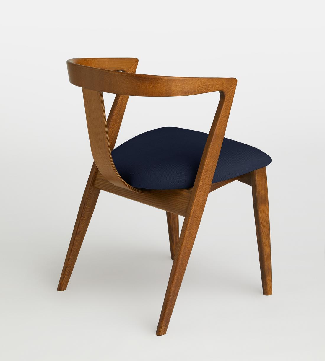 Edwin Dining Chair - Indigo Linen - Images - Image 4