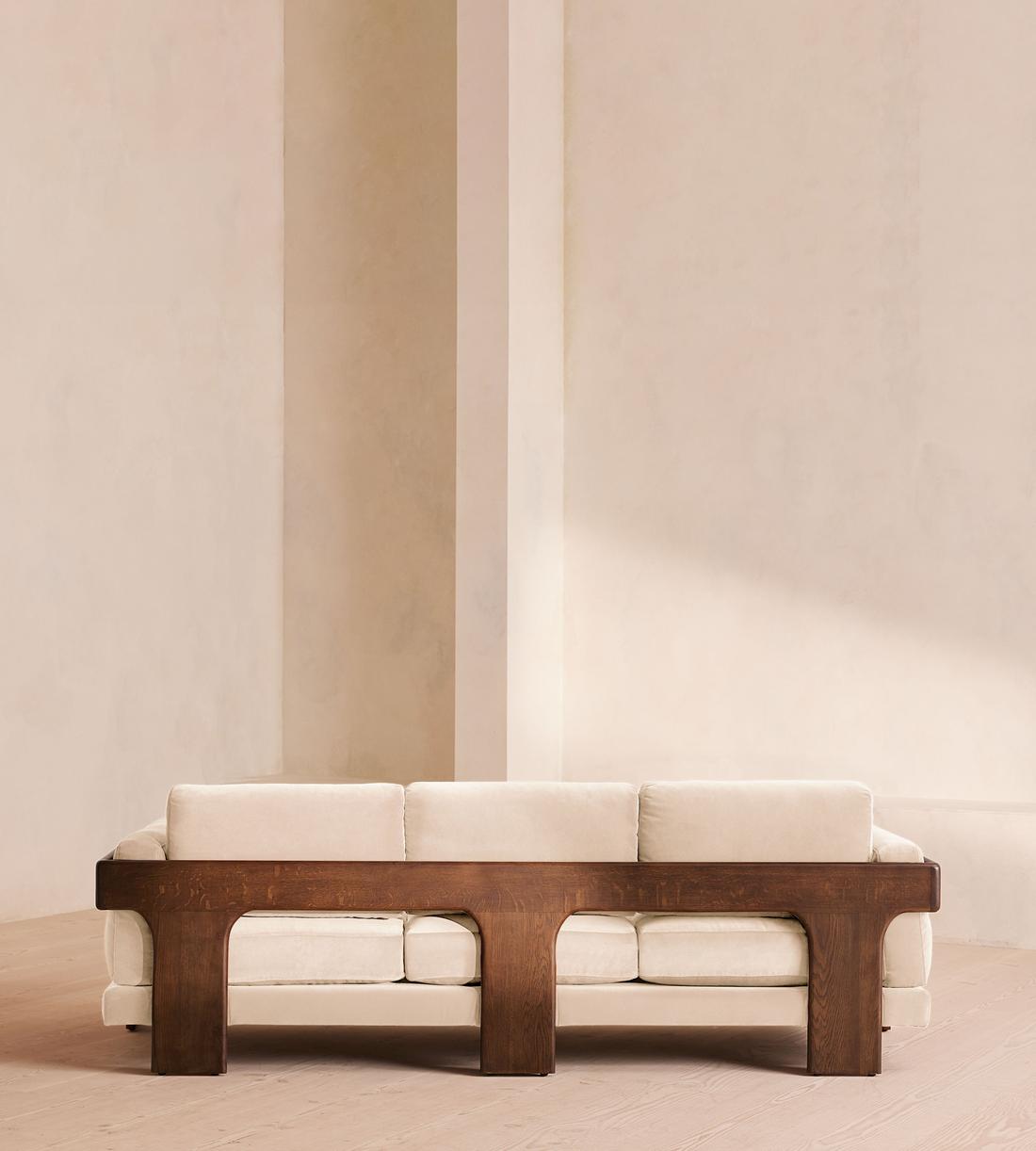 Marcia Three Seater Sofa - Velvet - Porcelain - US - Images - Image 4