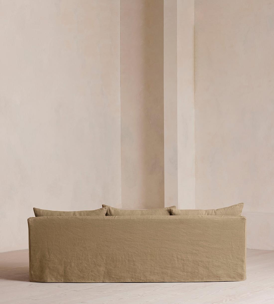 Roma Four Seater Sofa - Linen - Wheat - US - Images - Image 4