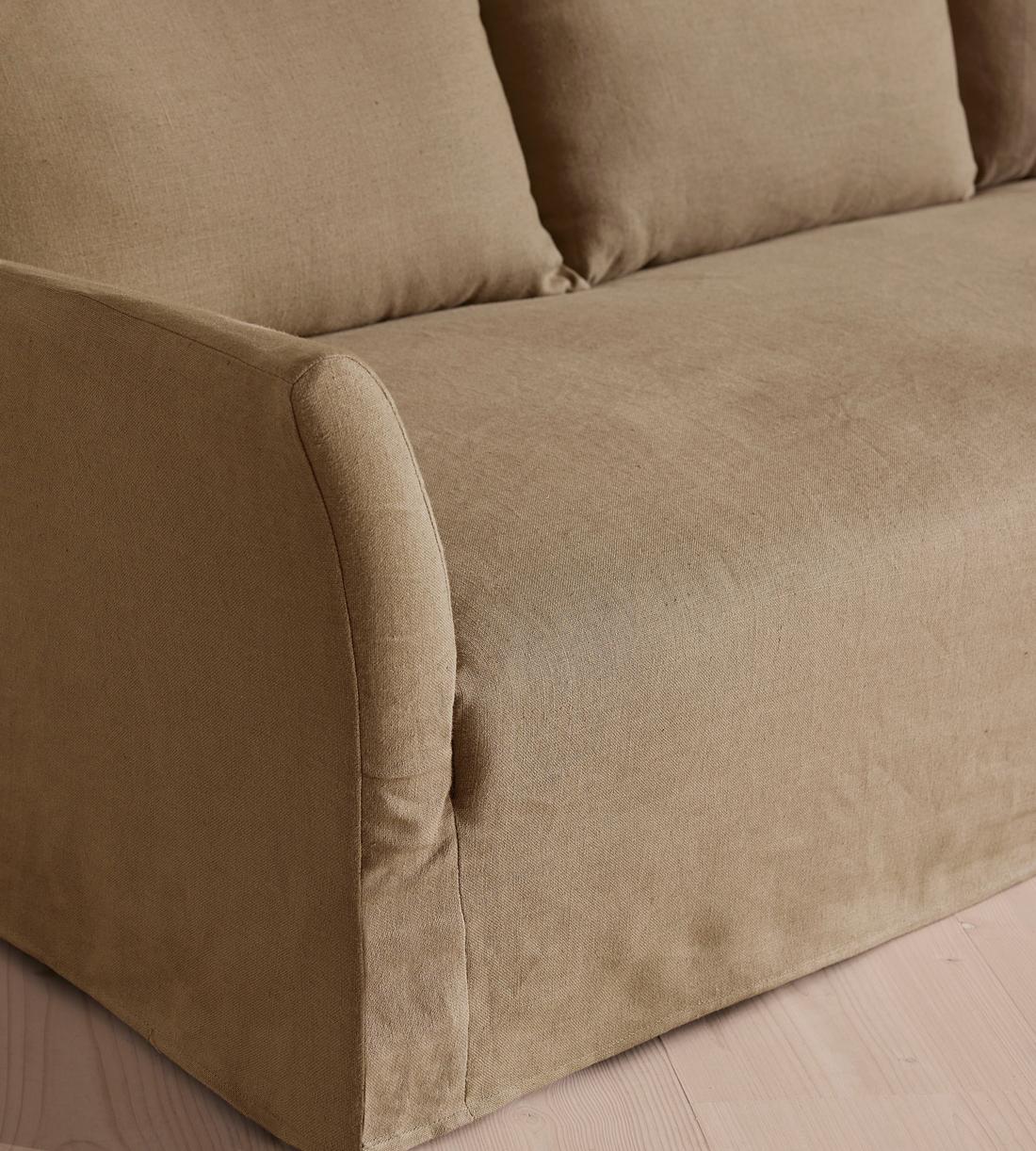 Roma Four Seater Sofa - Linen - Wheat - US - Images - Image 5