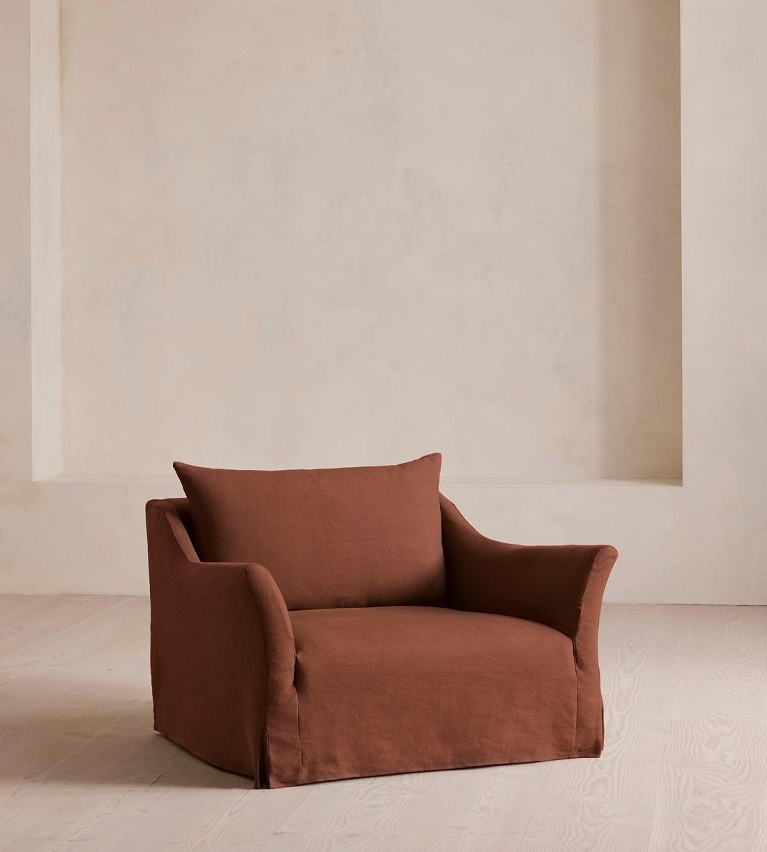 Roma Loveseat - Linen - Sienna - US - Listing - Image 1