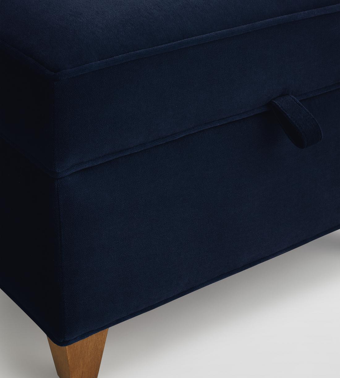 Dora Storage Footstool - Velvet Indigo - Images - Image 4