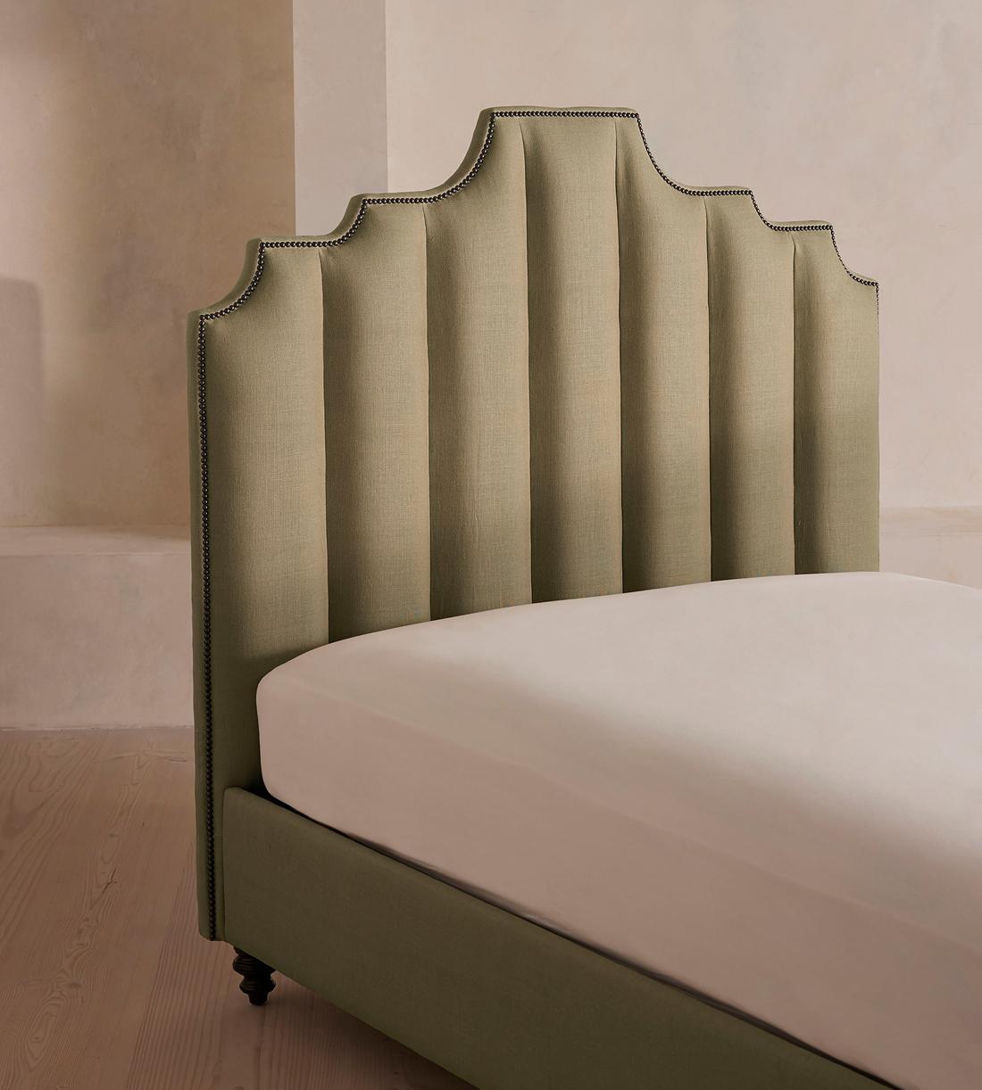 Gerrard Bed - King - Linen - Sage - US - Images - Image 5