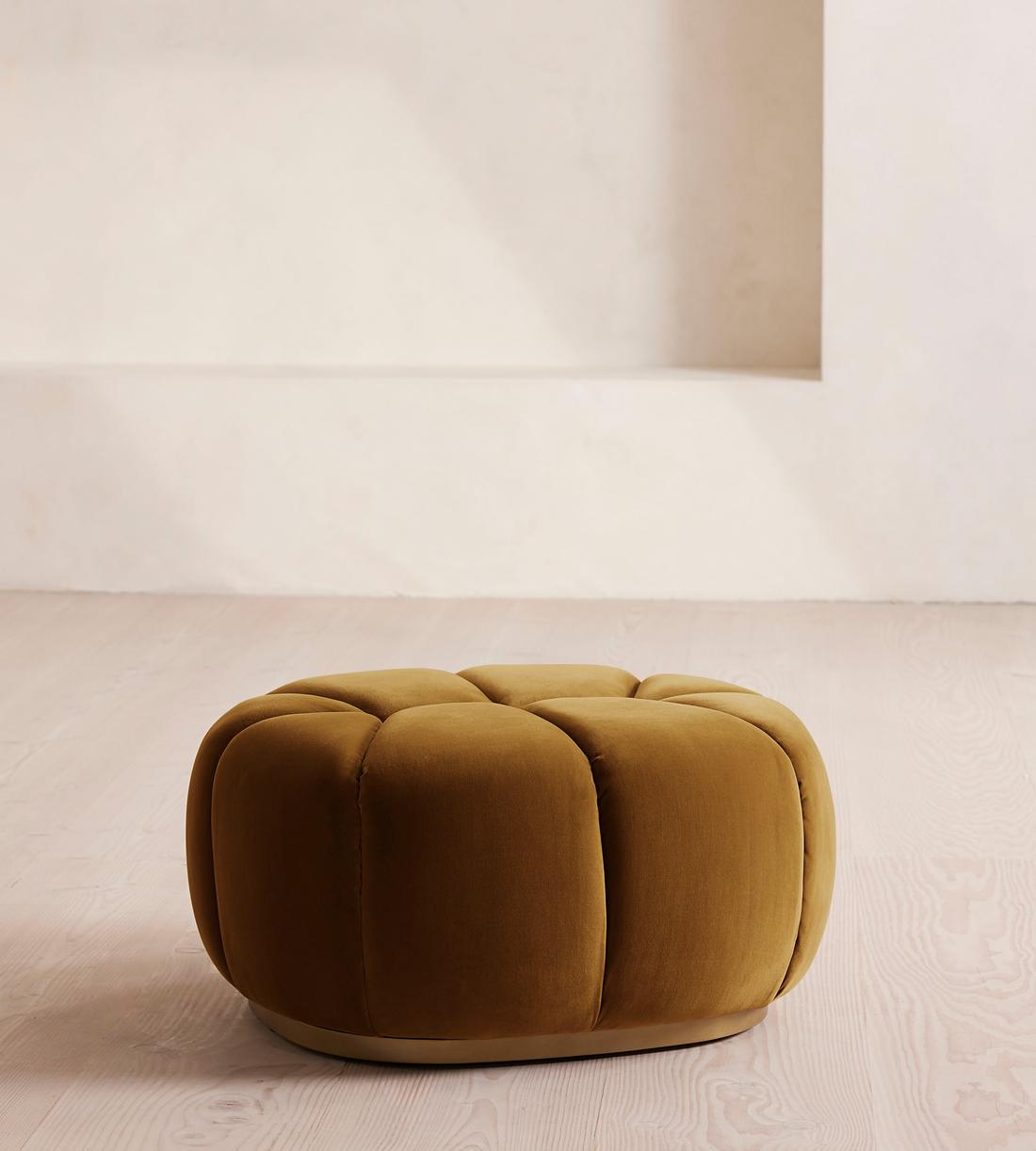 Garret Footstool - Velvet - Mustard - US - Listing - Image 2