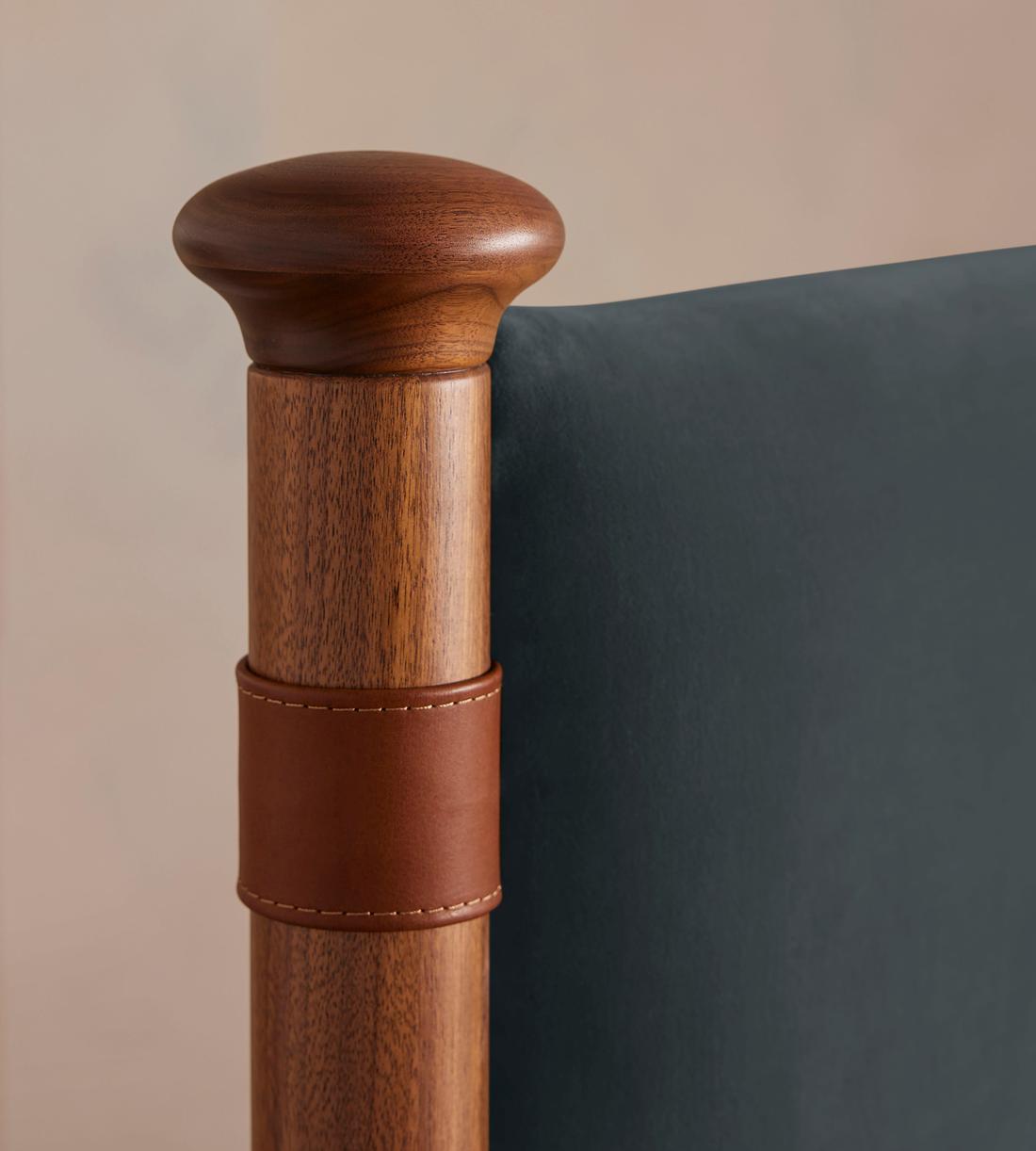 Paolo Bed - Double - Velvet - Grey Blue - Images - Image 7