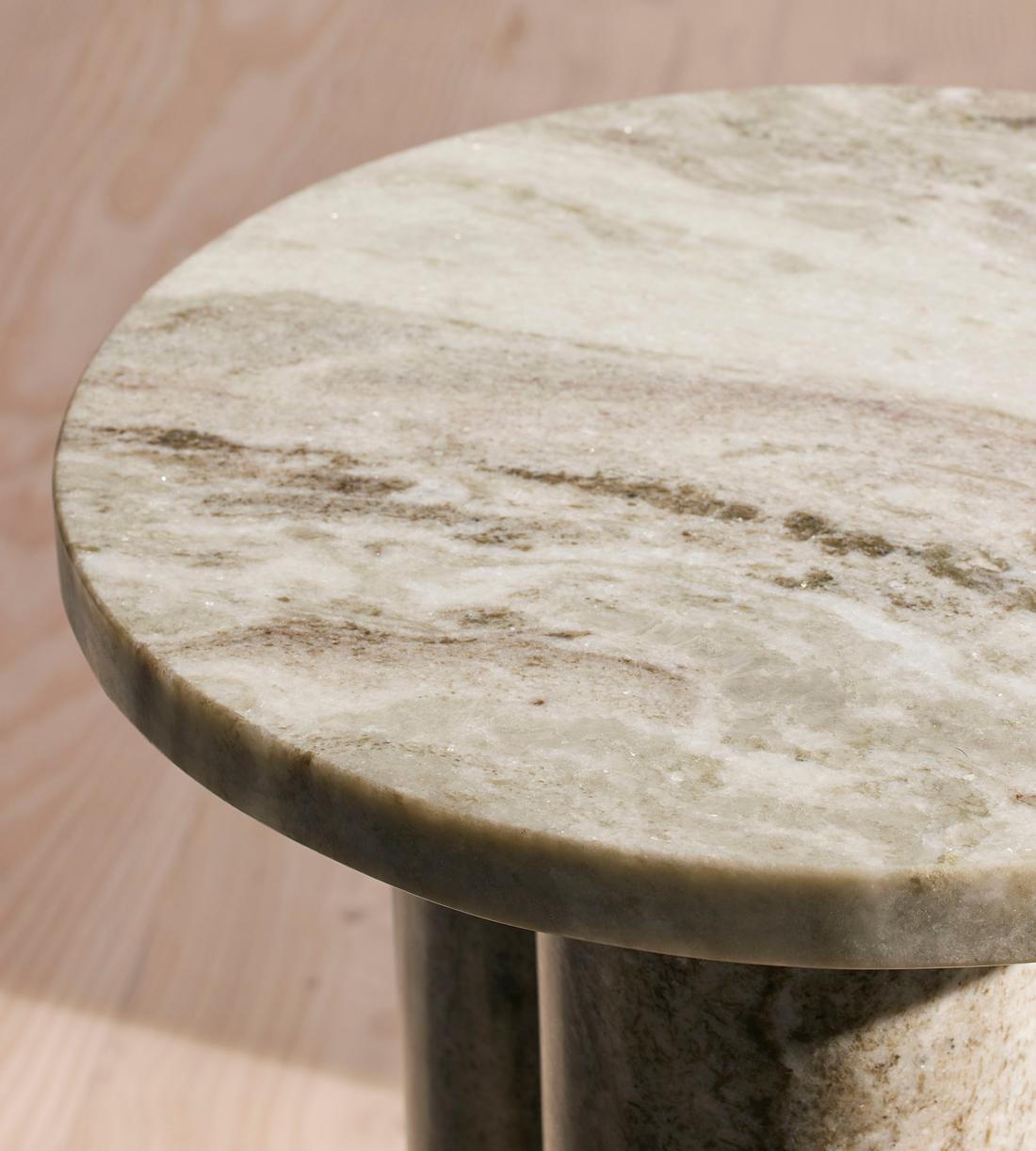 Tisbury Side Table - Dark Terra Bianca Marble - Images - Image 5