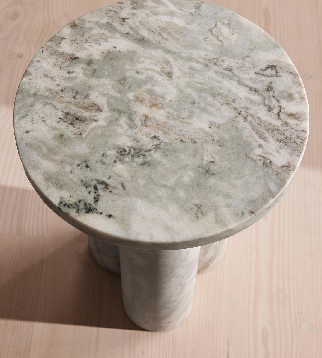 Tisbury Side Table - Brown Marble - Images - Image 4