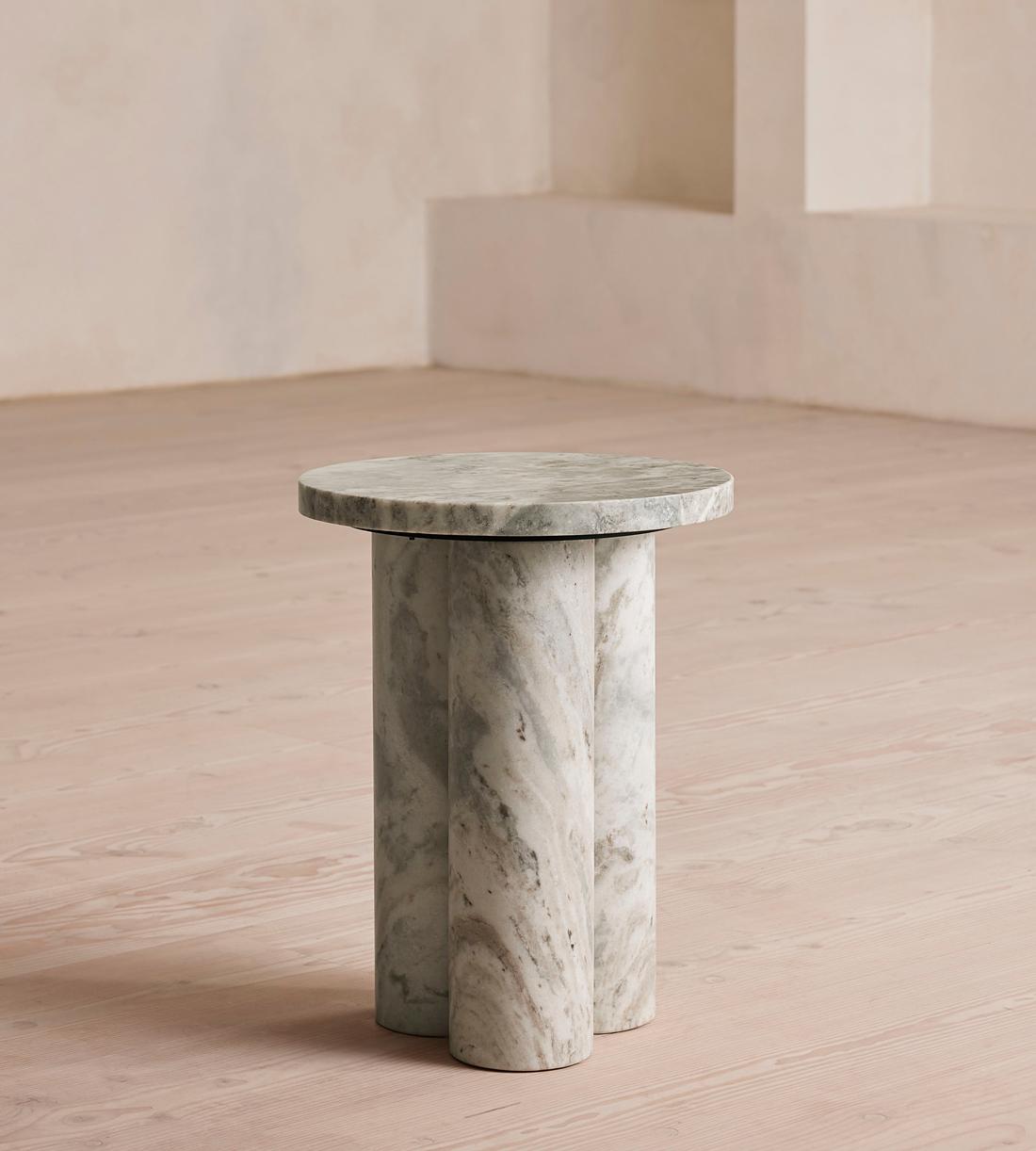 Tisbury Side Table - Brown Marble - Listing - Image 2