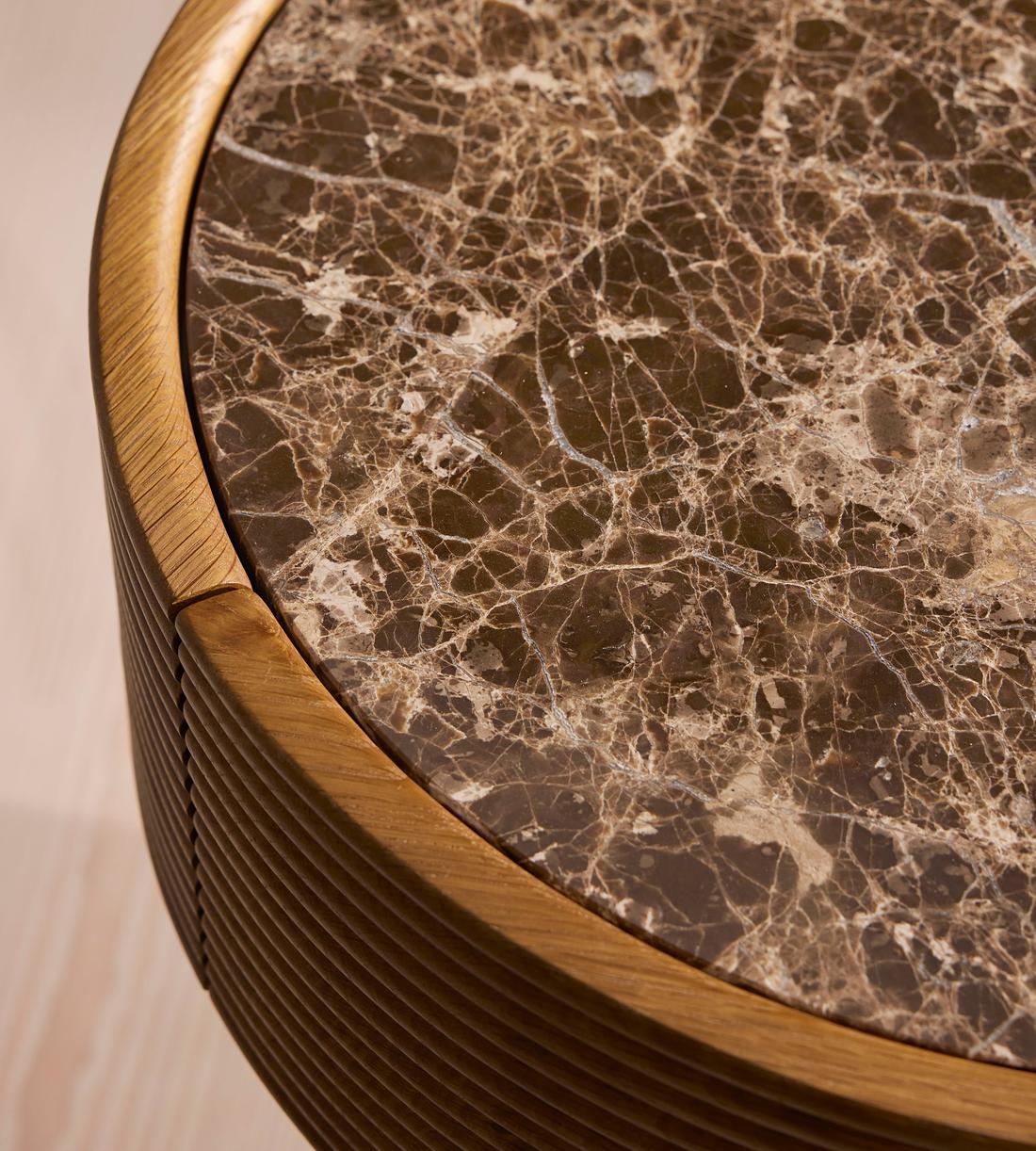 Filip Bedside Table - Dark Emperador Marble - Images - Image 7