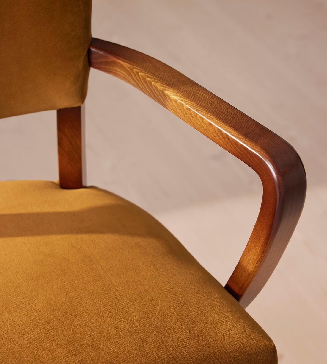 Molina Barstool - Velvet Mustard - Images - Image 5