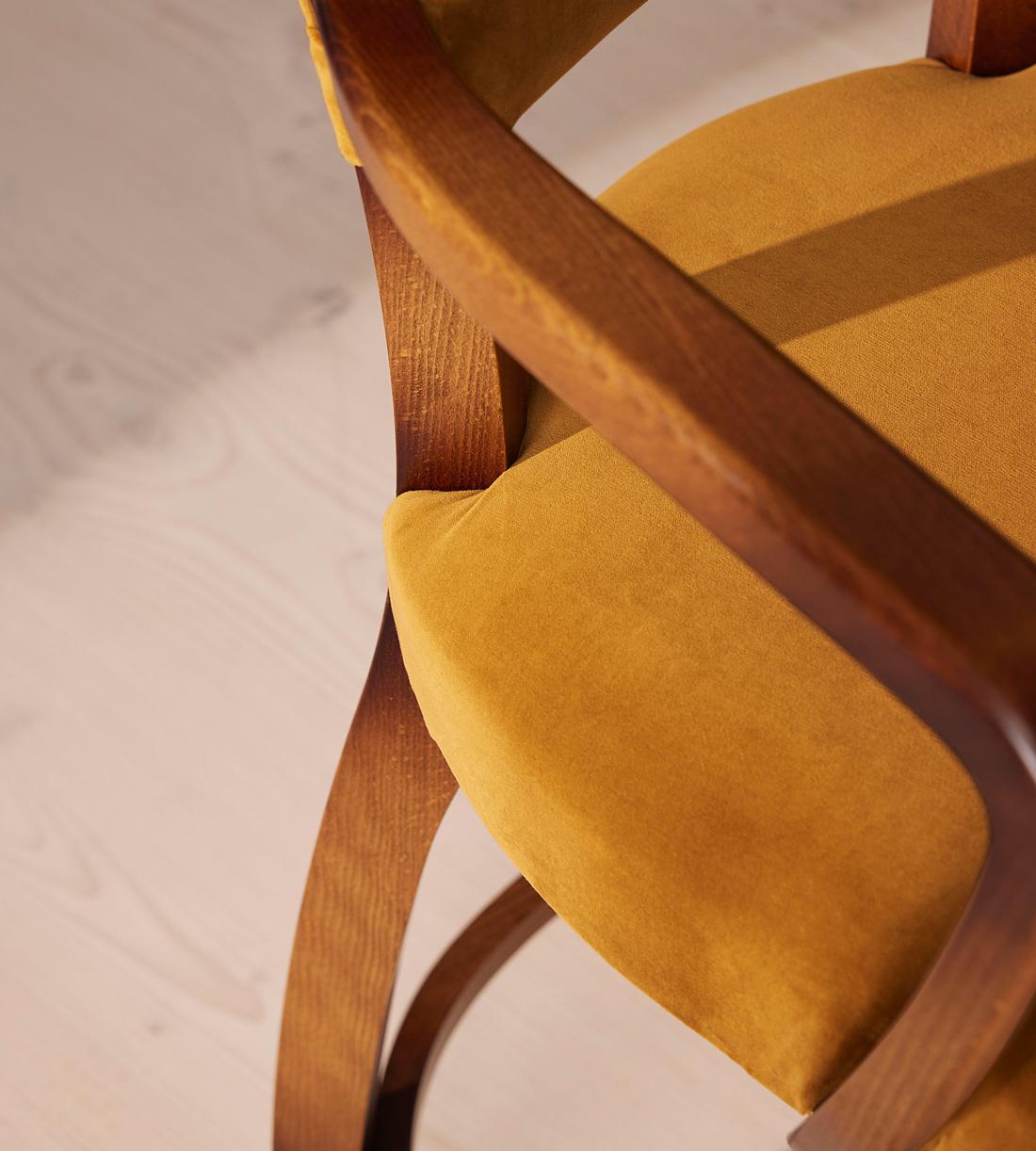 Molina Barstool - Velvet Mustard - Images - Image 5