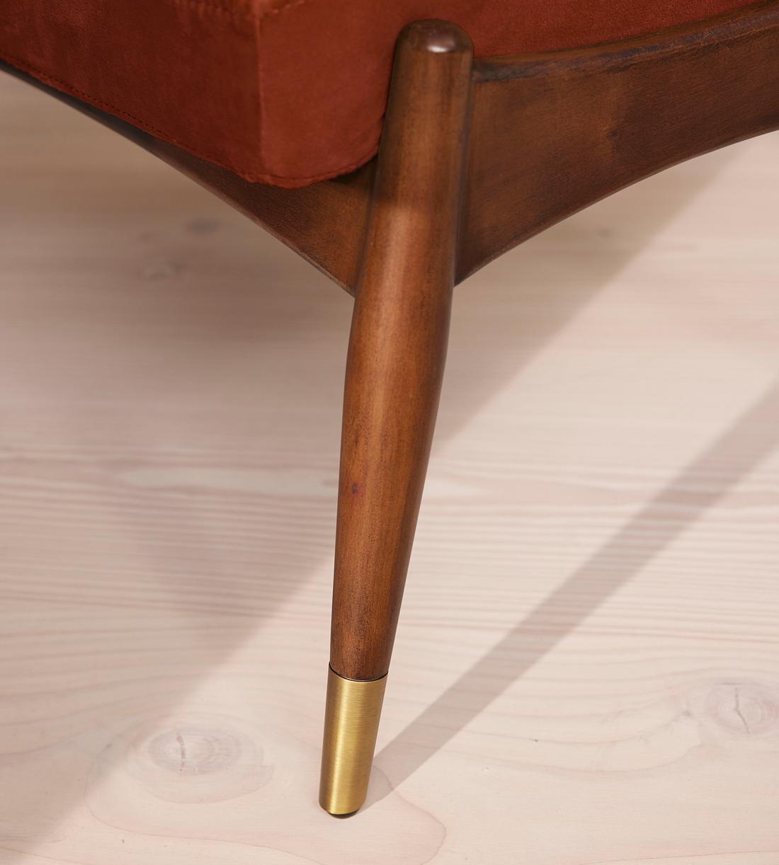 Theodore Footstool - Velvet - Rust - Images - Image 6