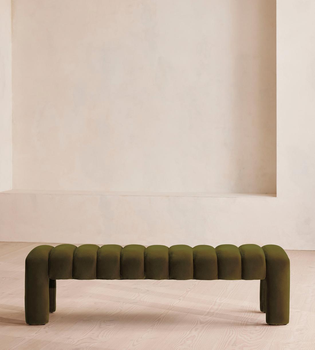Willis Bench - Velvet - Olive - US - Listing - Image 2