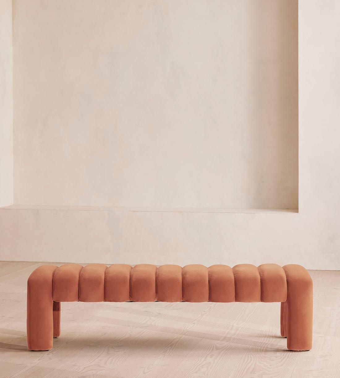 Willis Bench - Velvet - Antique Rose - US - Listing - Image 2