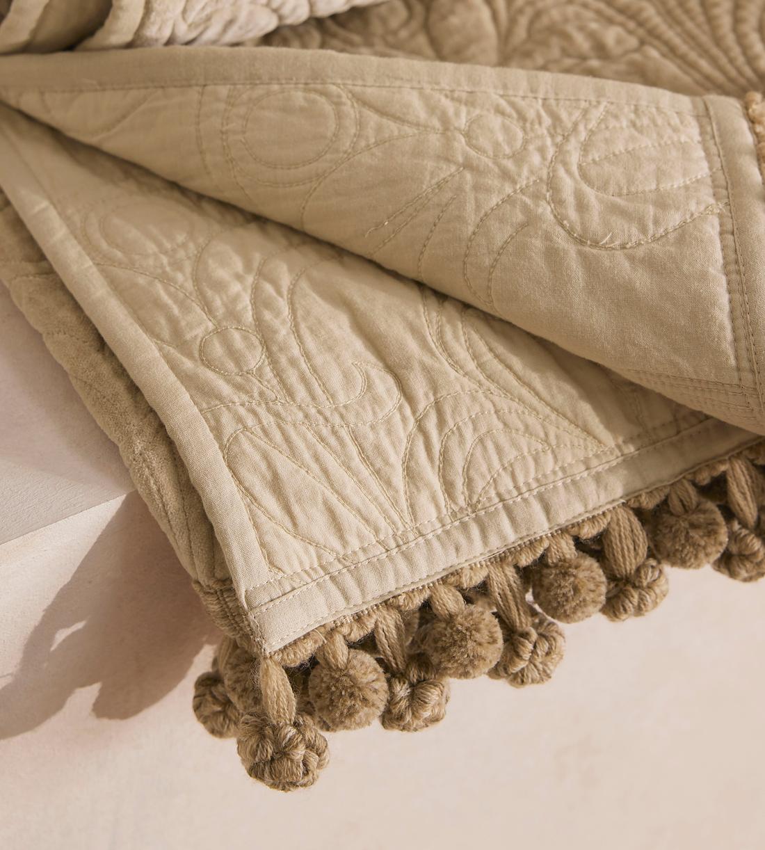 Obie Bedspread Cream - 245 x 290cm - Images - Image 6