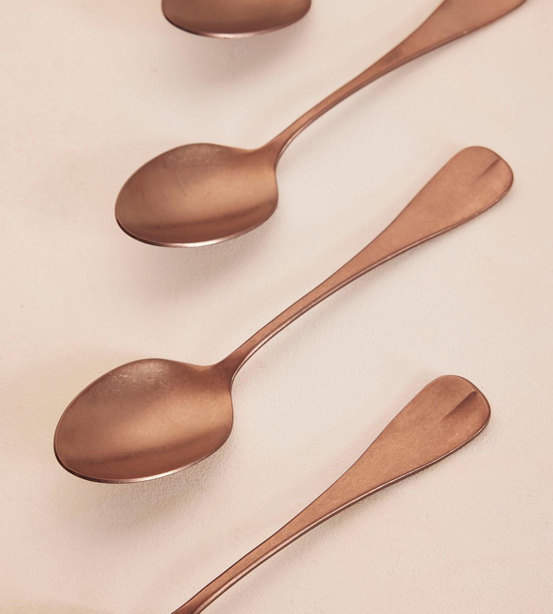 Stonewashed Dinner Spoon- Rose Gold x4 - Images - Image 3