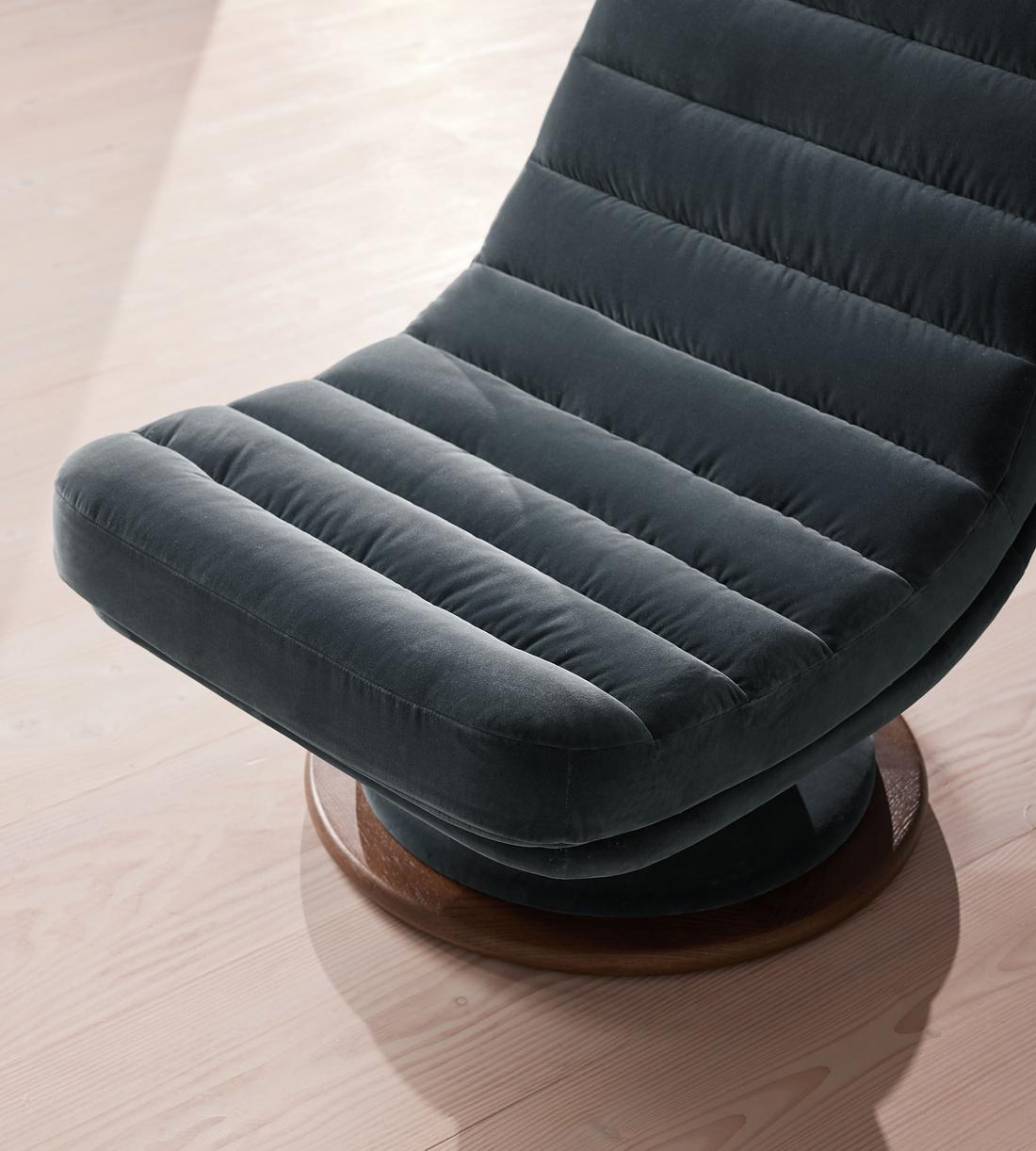 Albert Armchair - Velvet - Grey Blue US - Images - Image 7