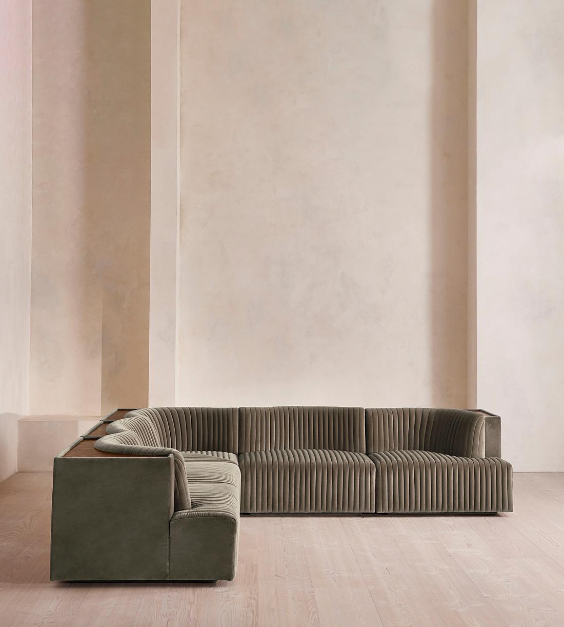 Hamish Modular Sofa - Corner Sofa - Velvet - Taupe - Images - Image 3