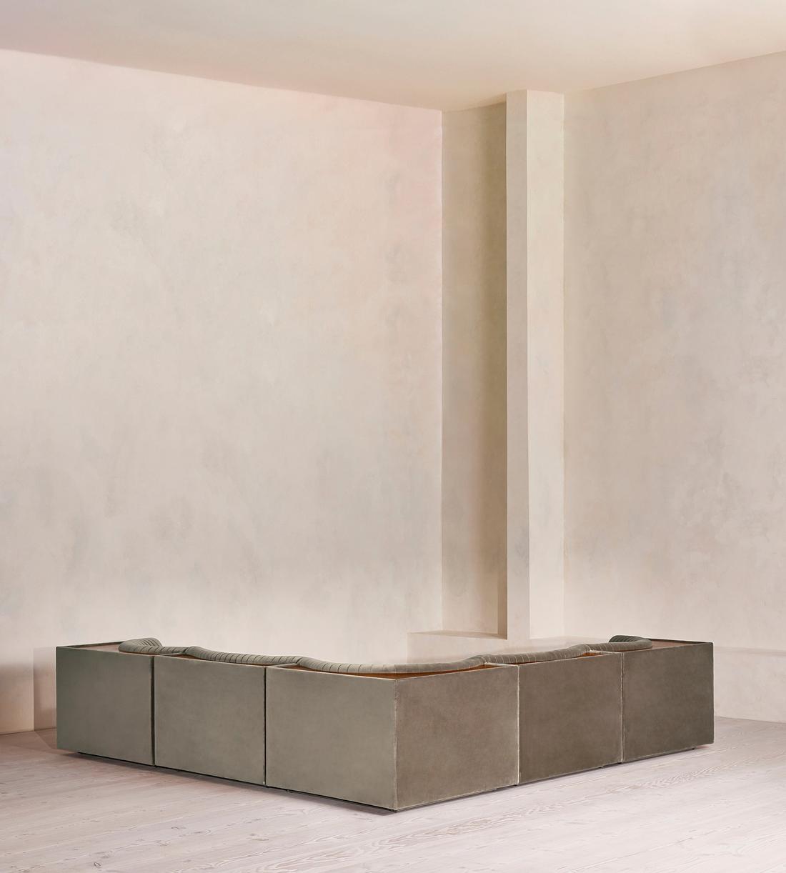 Hamish Modular Sofa - Corner Sofa - Velvet - Taupe - Images - Image 4