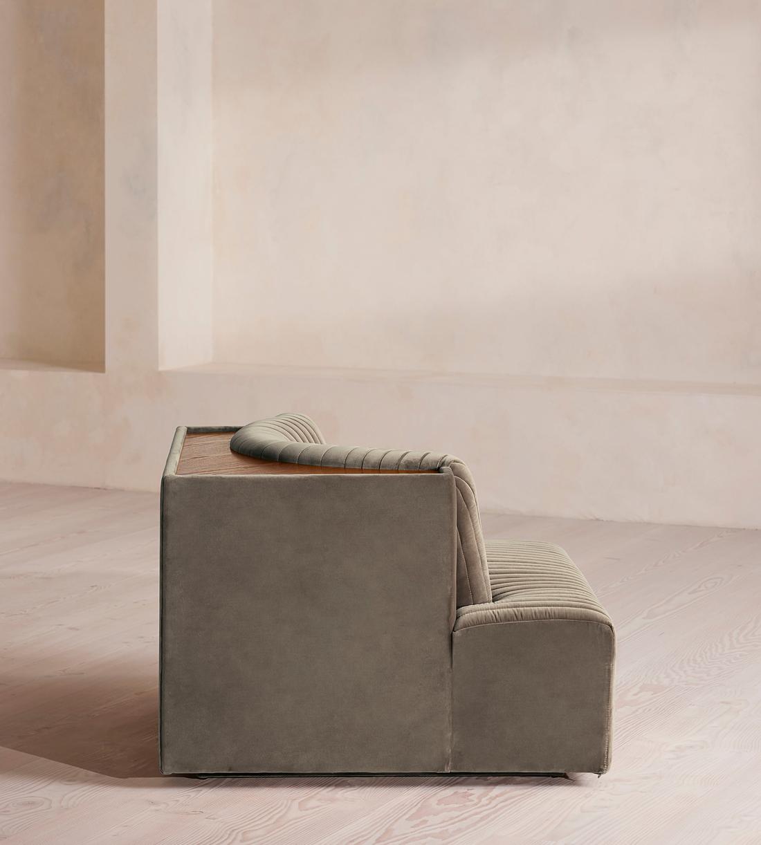 Hamish Modular Sofa - Corner Module - Velvet - Taupe - Image 3