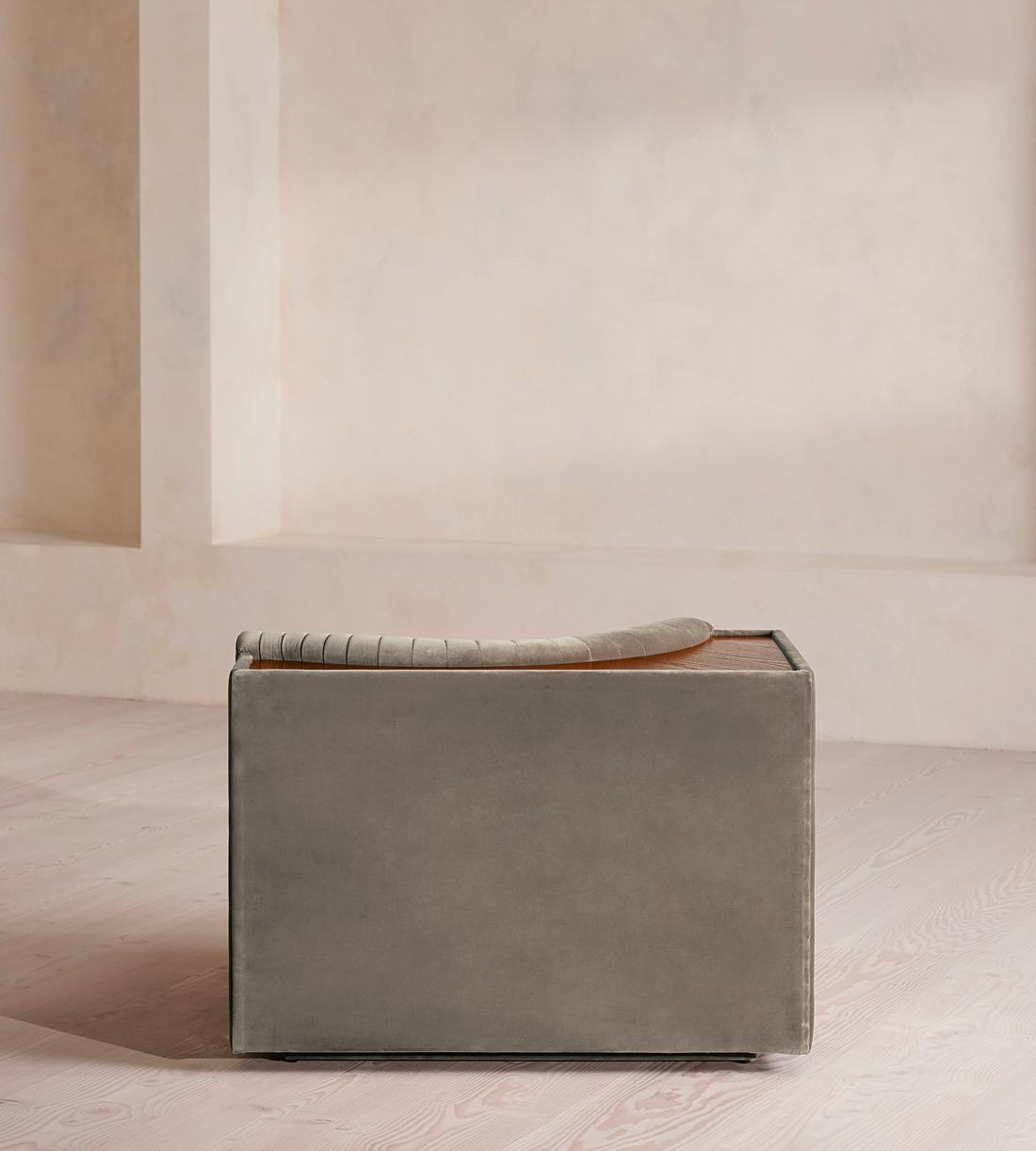 Hamish Modular Sofa - Left Arm Module - Velvet - Taupe - Image 4