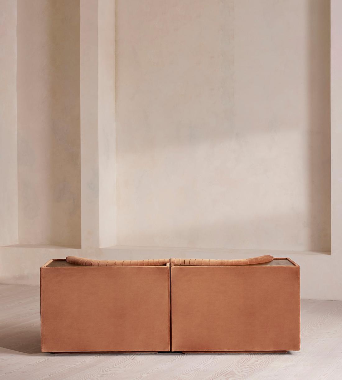 Hamish Modular Sofa - Three Seater - Velvet - Antique Rose - Images - Image 4