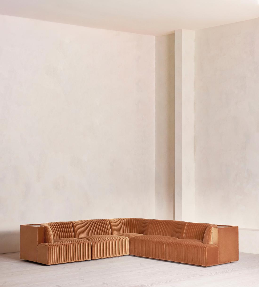 Hamish Modular Sofa - Corner Sofa - Velvet - Antique Rose - Listing - Image 2