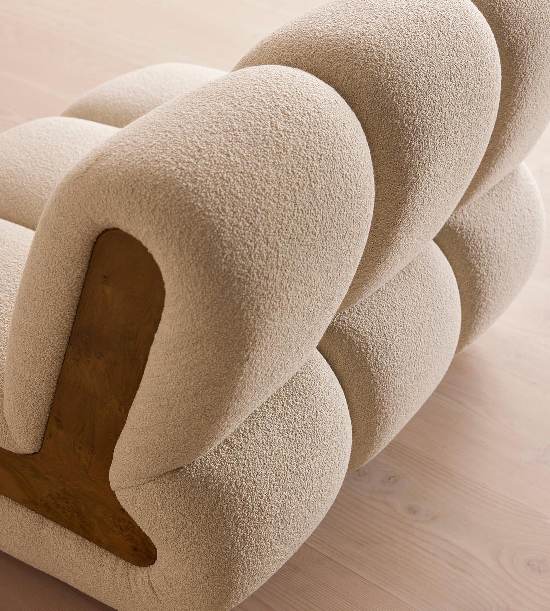 Noelle Sectional Armchair - Boucle Natural - US - Images - Image 7
