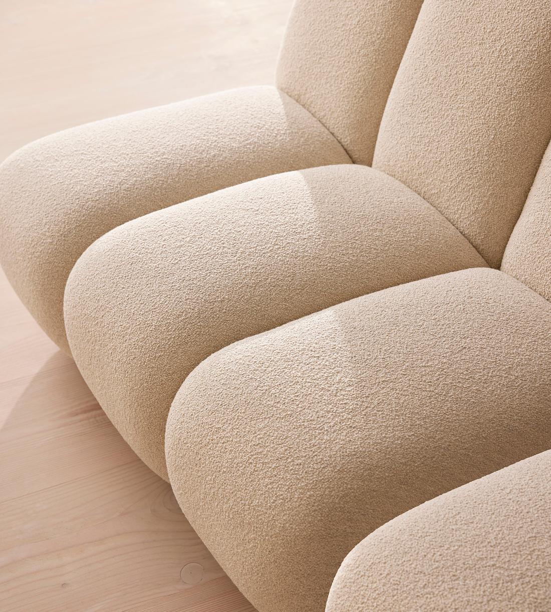 Noelle Sectional Sofa - Four Seater - Boucle - Natural - US - Images - Image 5