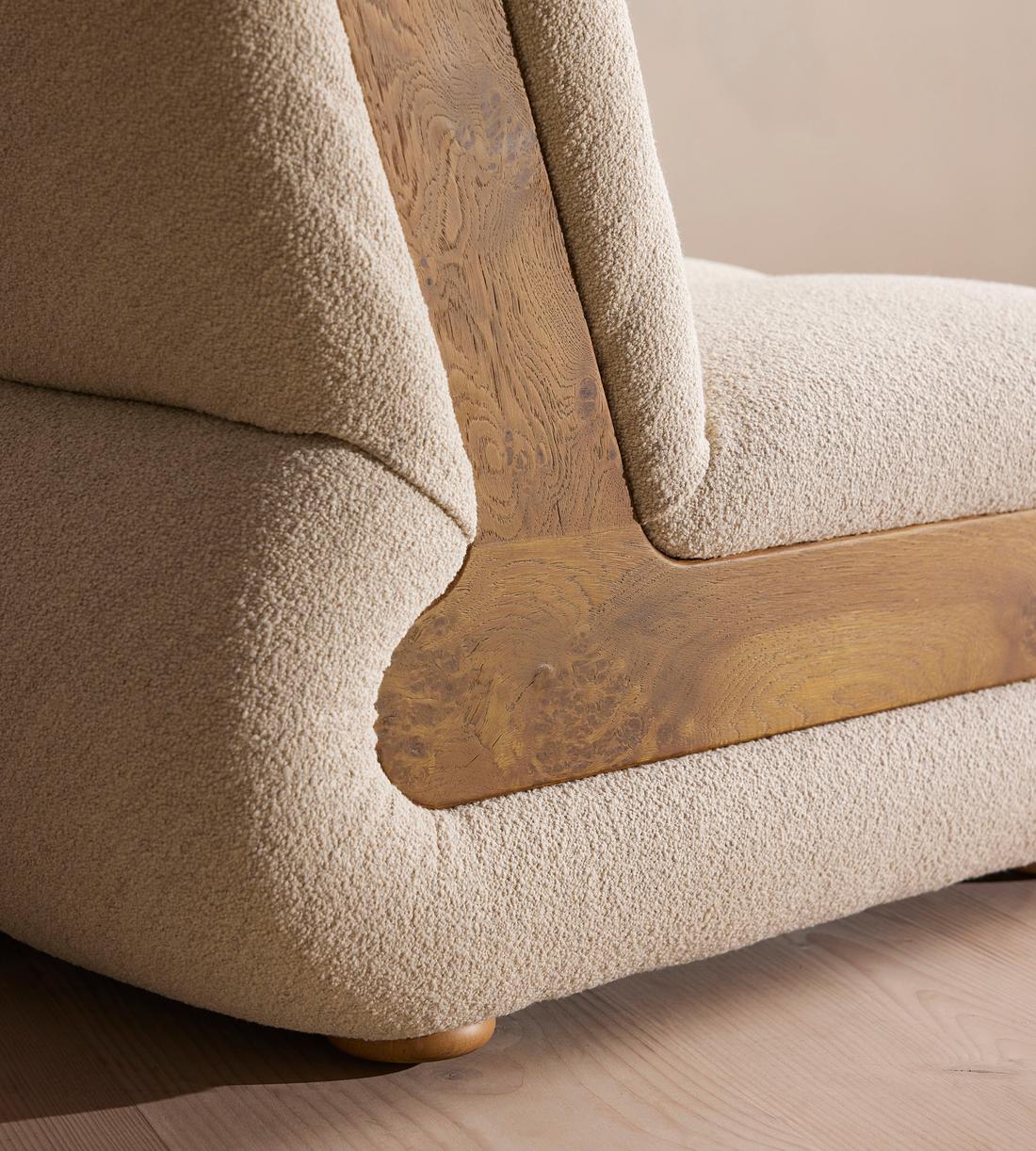Noelle Sectional Sofa - Four Seater - Boucle - Natural - US - Images - Image 5