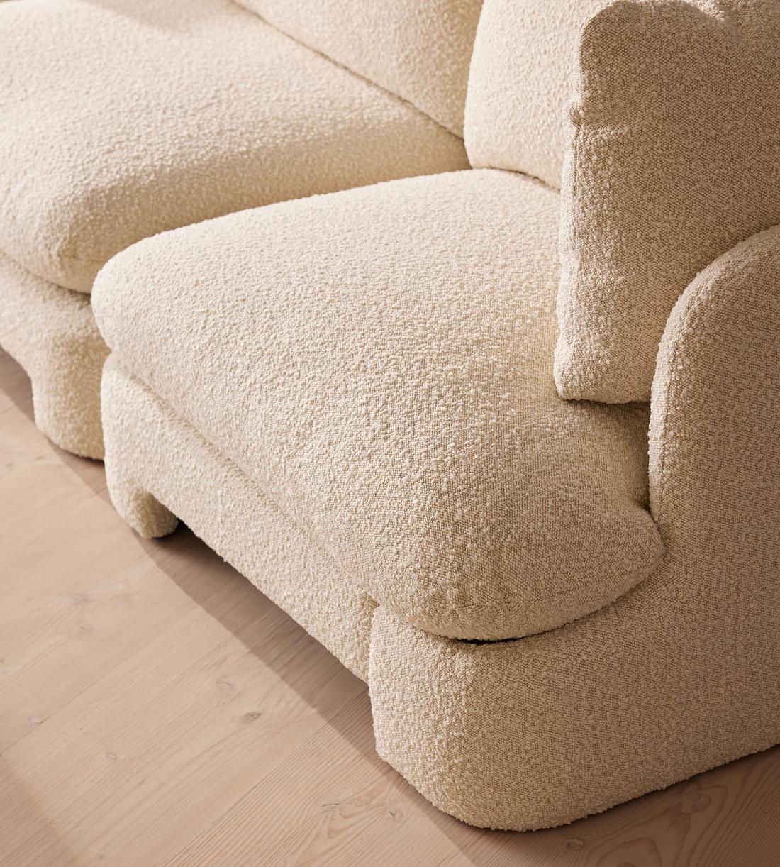 Odell Modular Sofa - Four Seater - Boucle - Natural - Images - Image 6