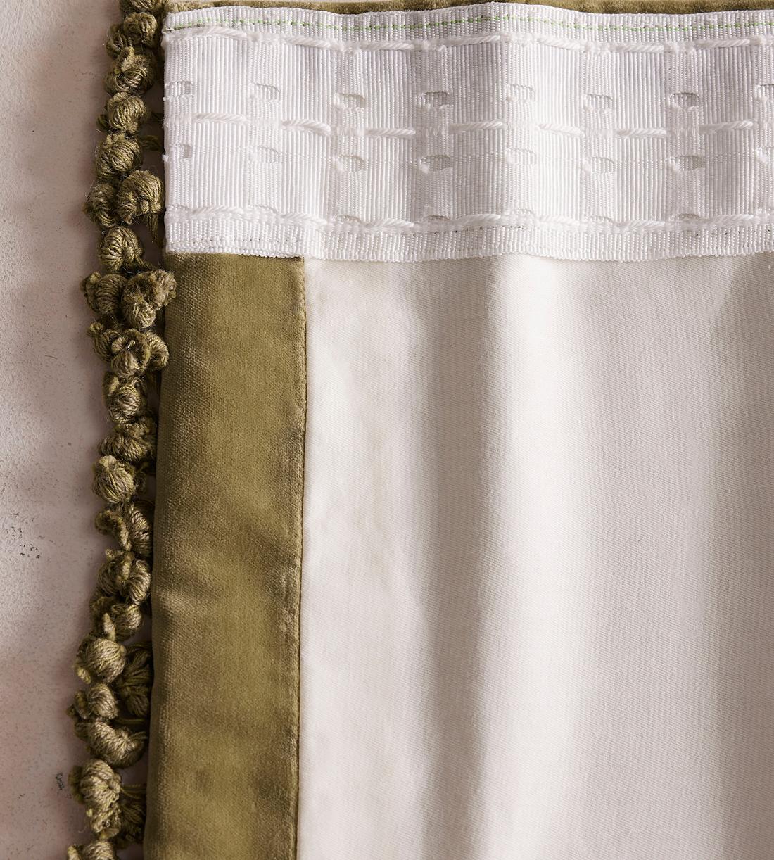 Margeaux Velvet Curtains - Pair - Lichen - Images - Image 7