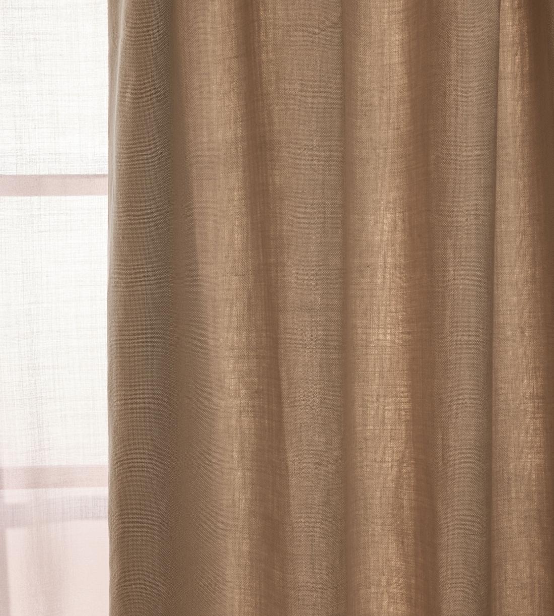Vinnie Linen Curtains - Bisque - Width 263cm Length 228cm - Listing - Image 2