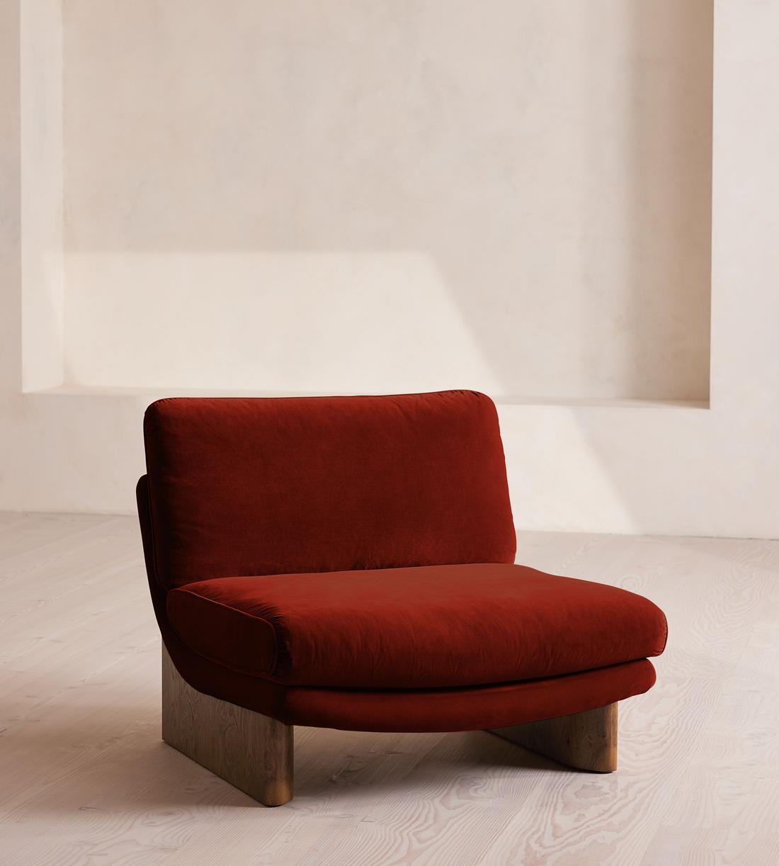 Tellis Chair - Velvet - Rust - UK - Listing - Image 1