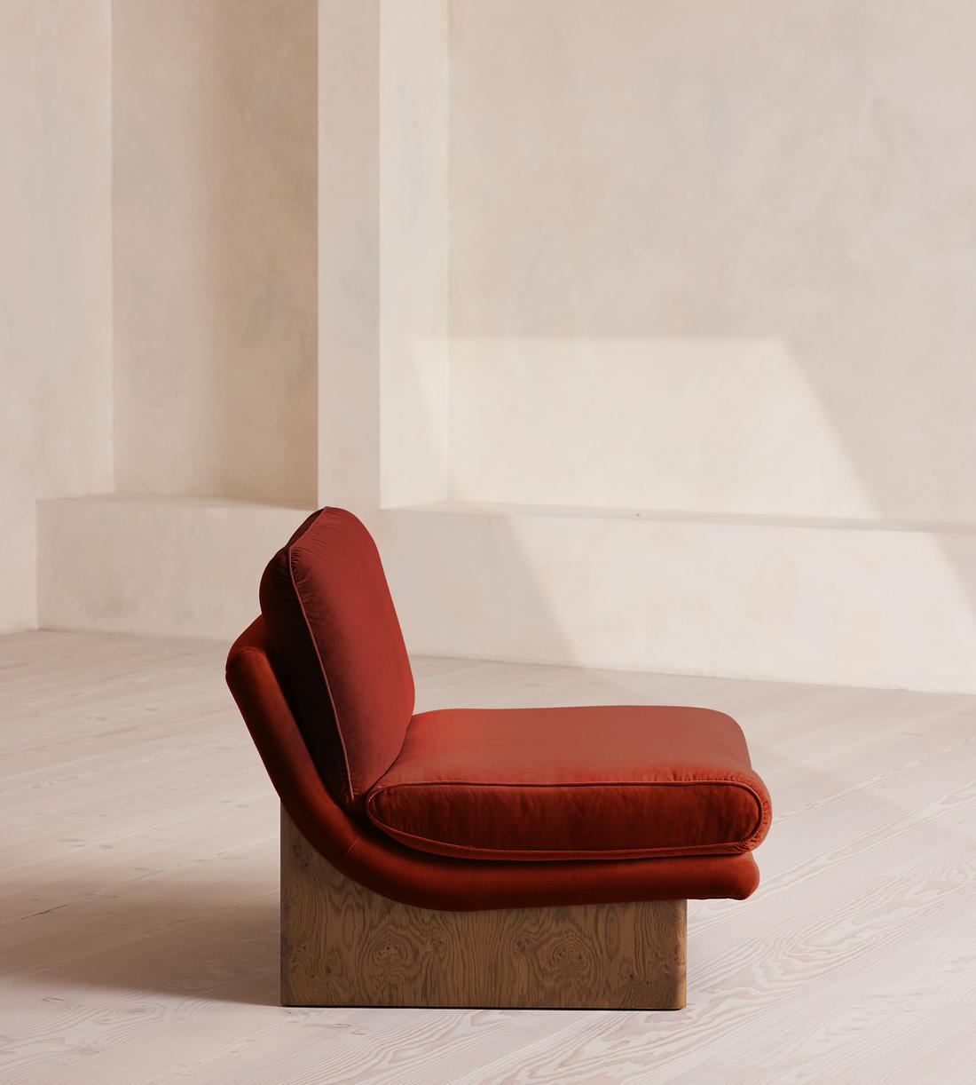 Tellis Chair - Velvet - Rust - US - Images - Image 3