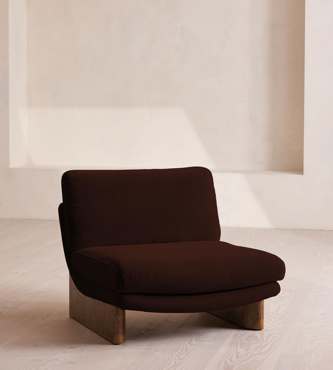 Tellis Chair - Velvet - Chocolate - UK - Listing - Image 1