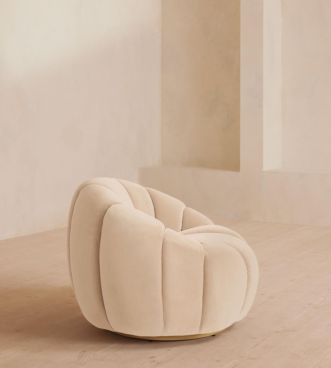 Garret Armchair - Velvet - Porcelain - Images - Image 5