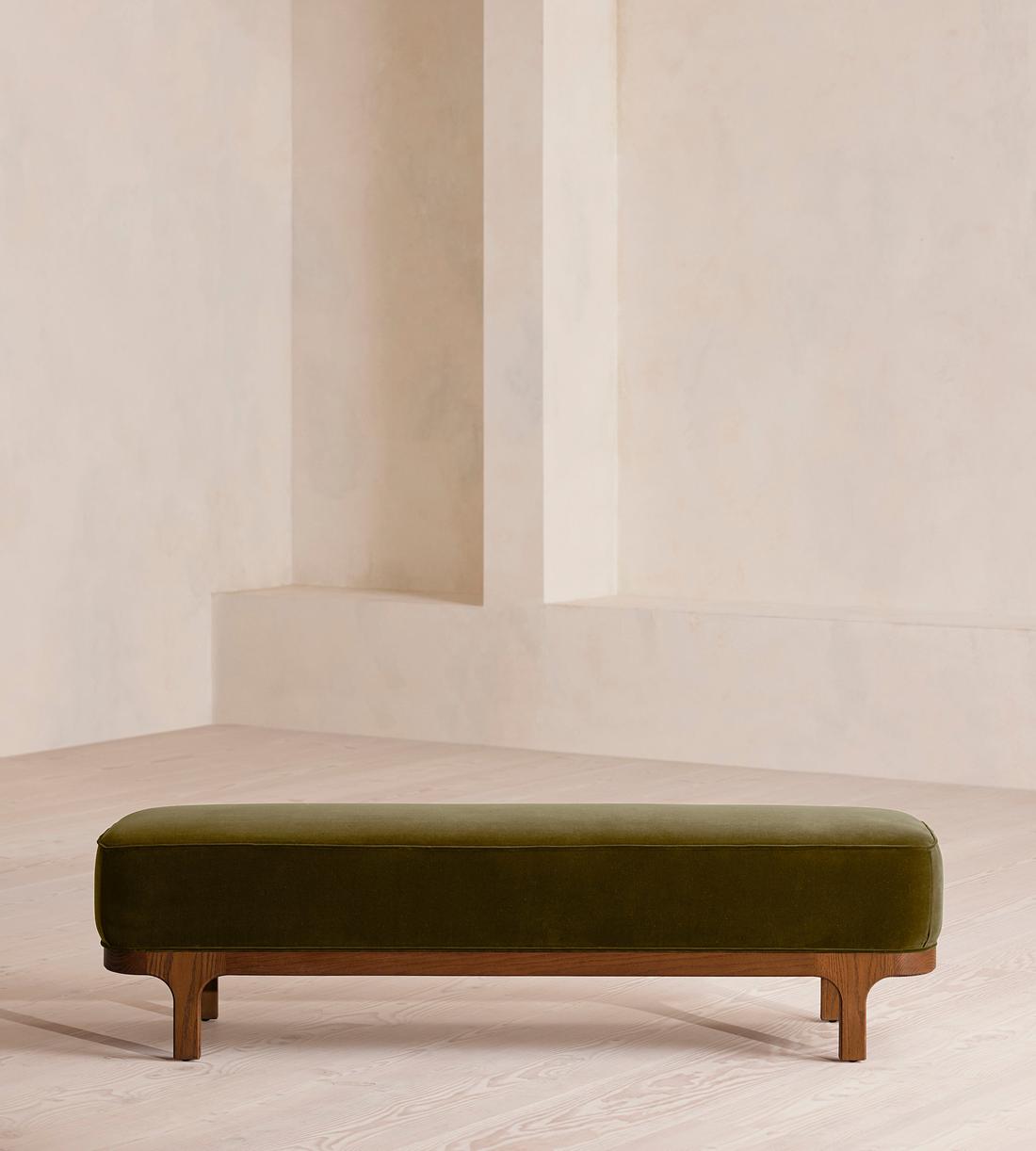 Belsa Bench - Velvet - Olive - Listing - Image 2