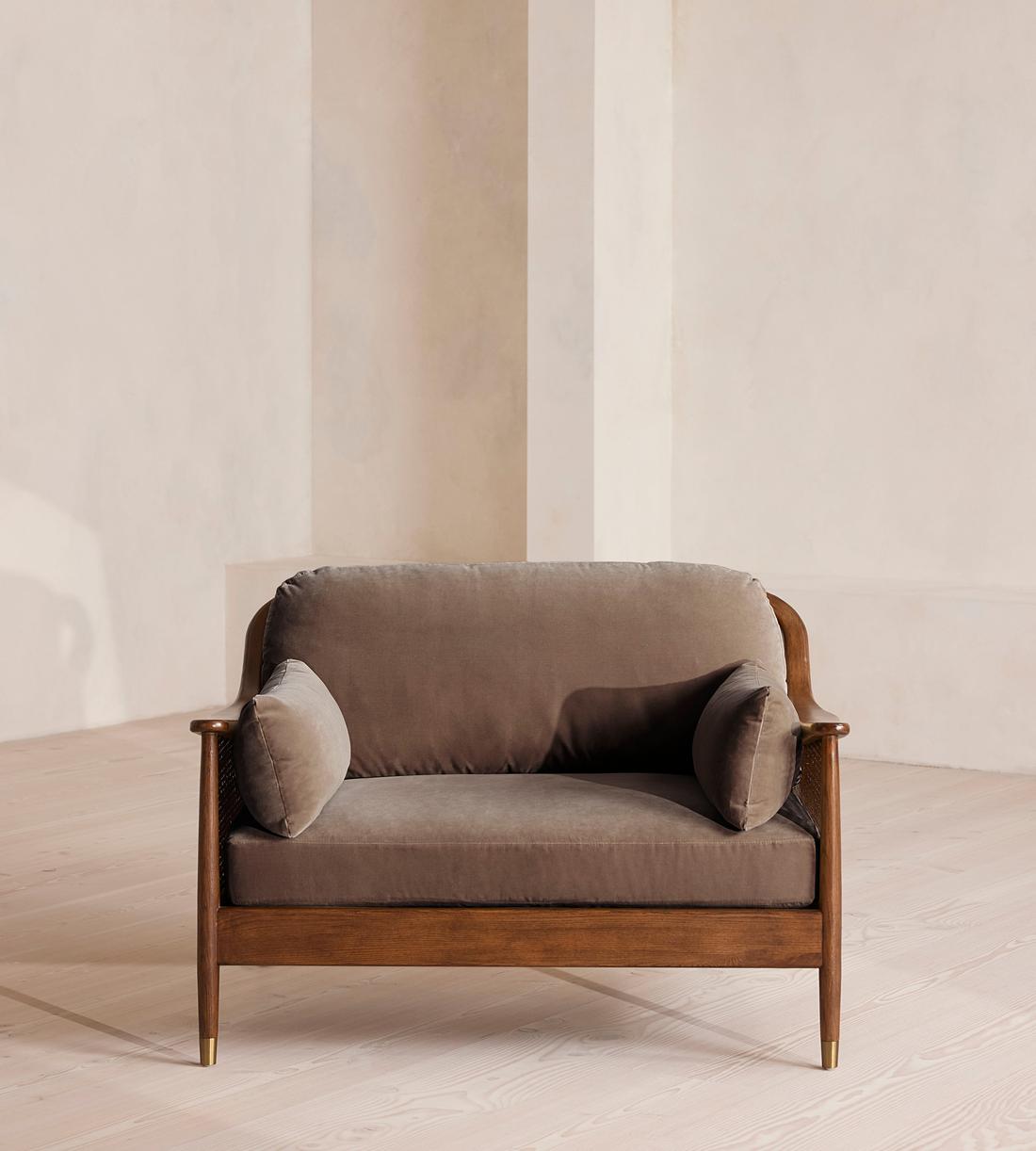 Atlanta Loveseat - Velvet - Taupe - US - Listing - Image 2