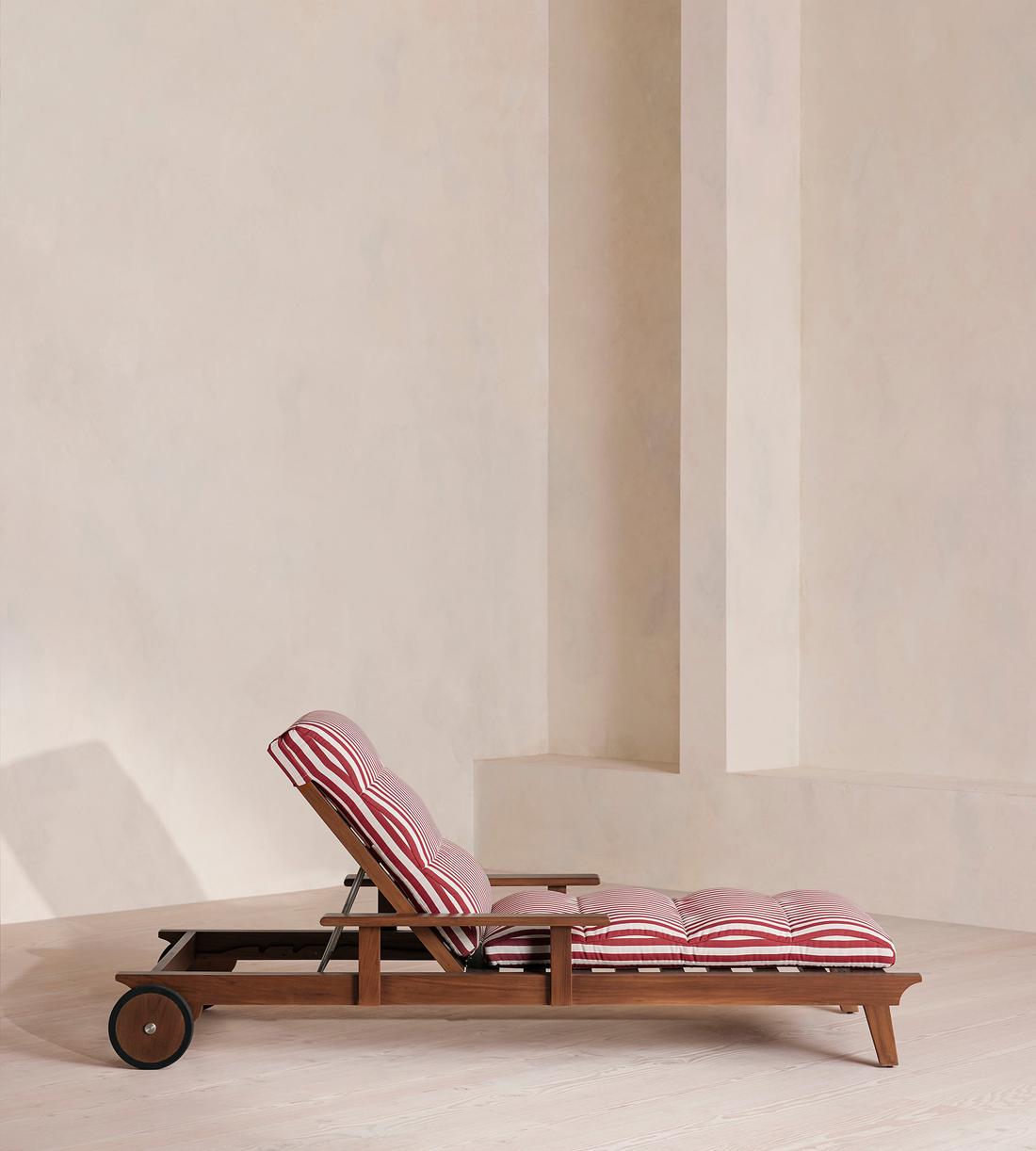 Ardingly Outdoor Sunlounger - Shoreditch House Stripe - Images - Image 3