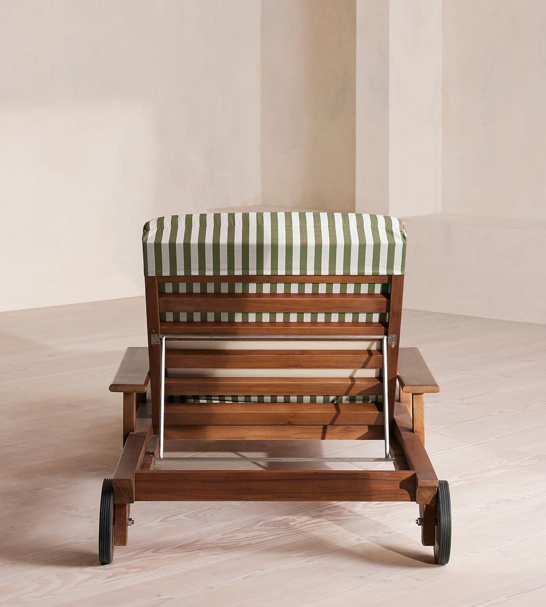 Ardingly Outdoor Chaise Lounger - Babington House Stripe - Images - Image 6