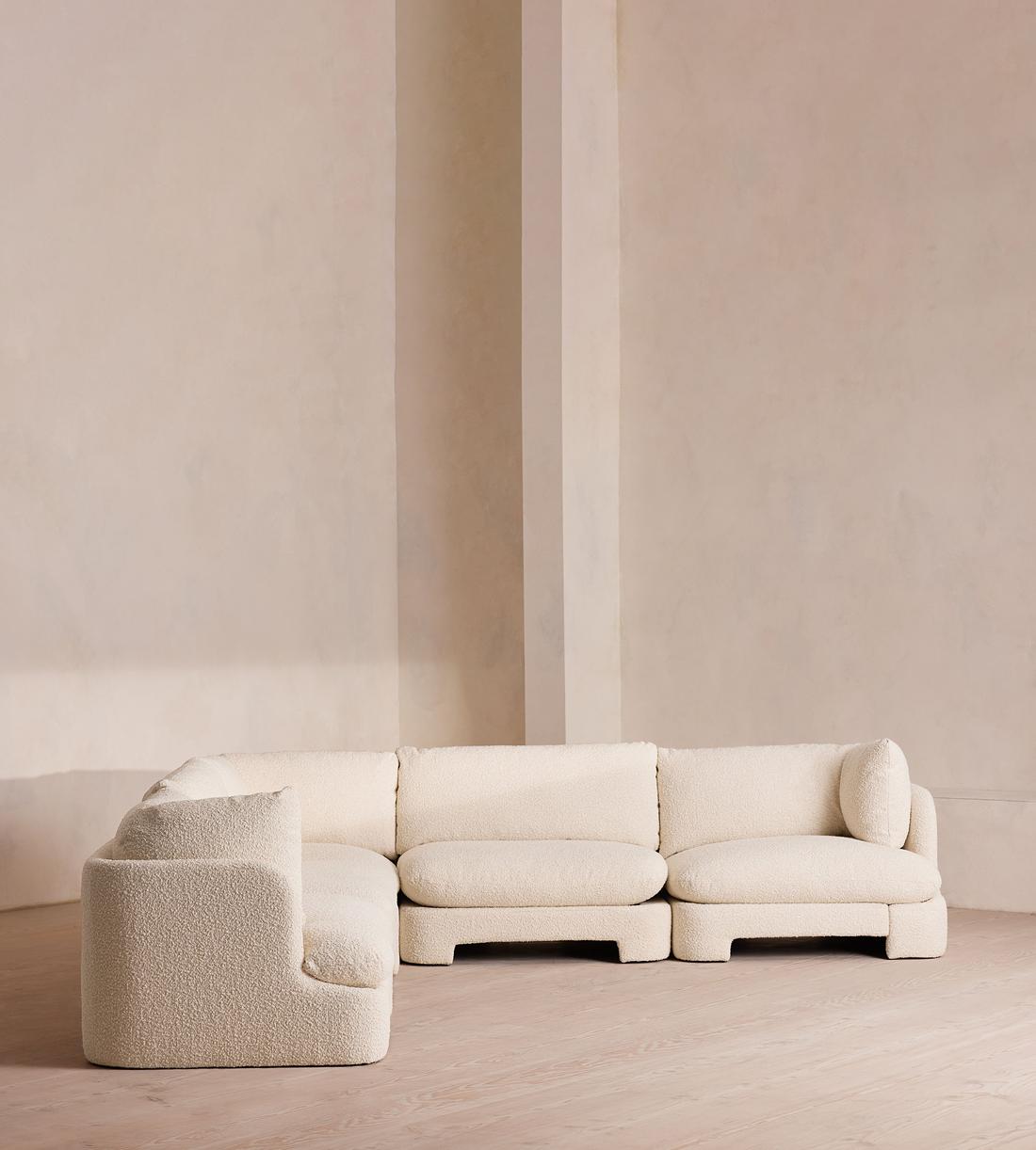 Odell Deeper Sit Sectional Sofa - Corner Sofa - Natural Boucle US - Images - Image 3
