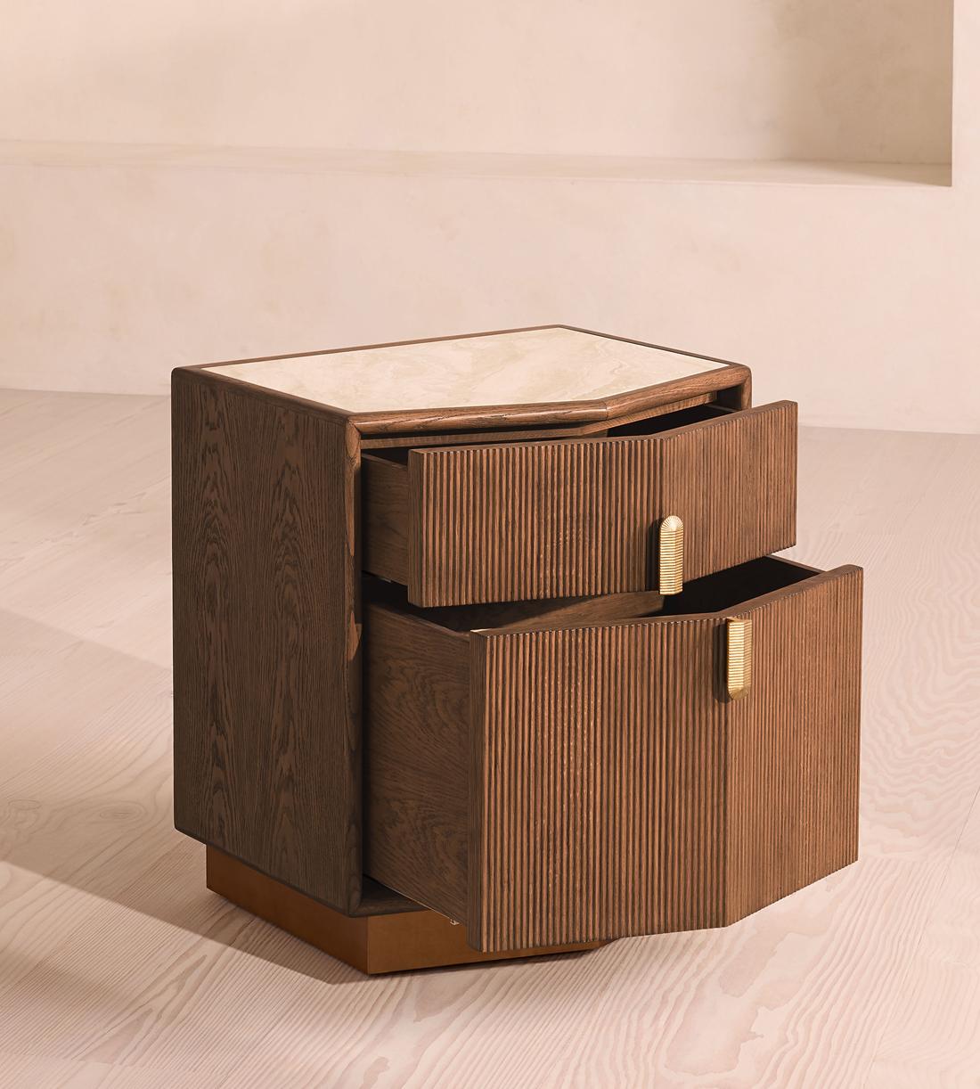 Silvio Bedside Table - Royal Diana Marble - Images - Image 6