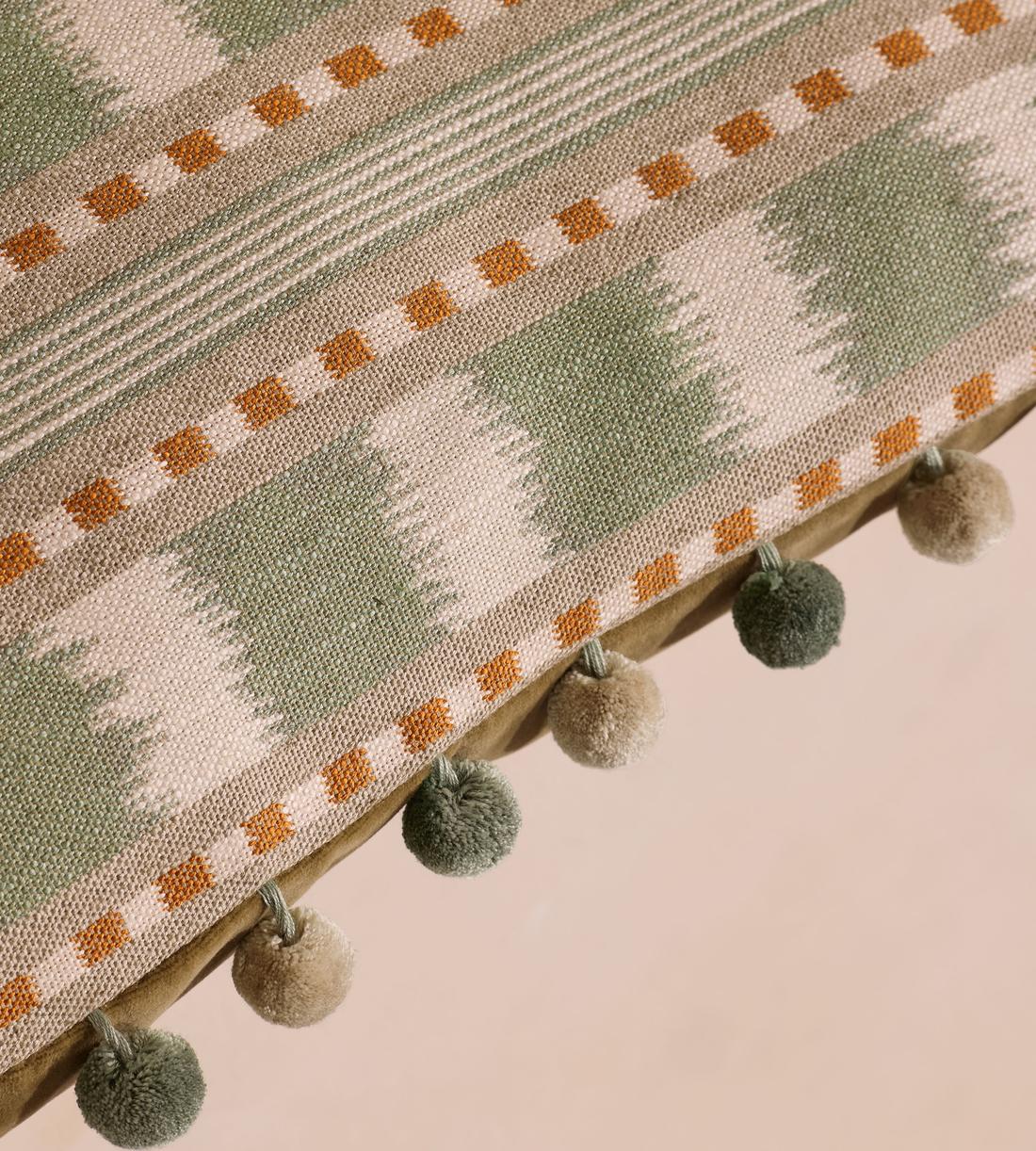 Lando Square Cushion - Sage - Images - Image 4