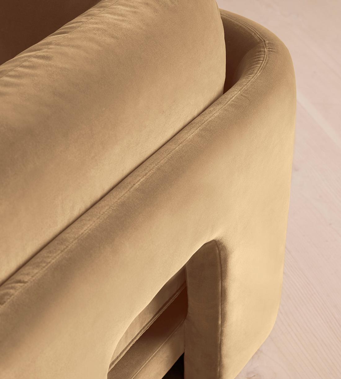 Odell Modular Sofa - Four Seater - Velvet - Camel - Images - Image 5